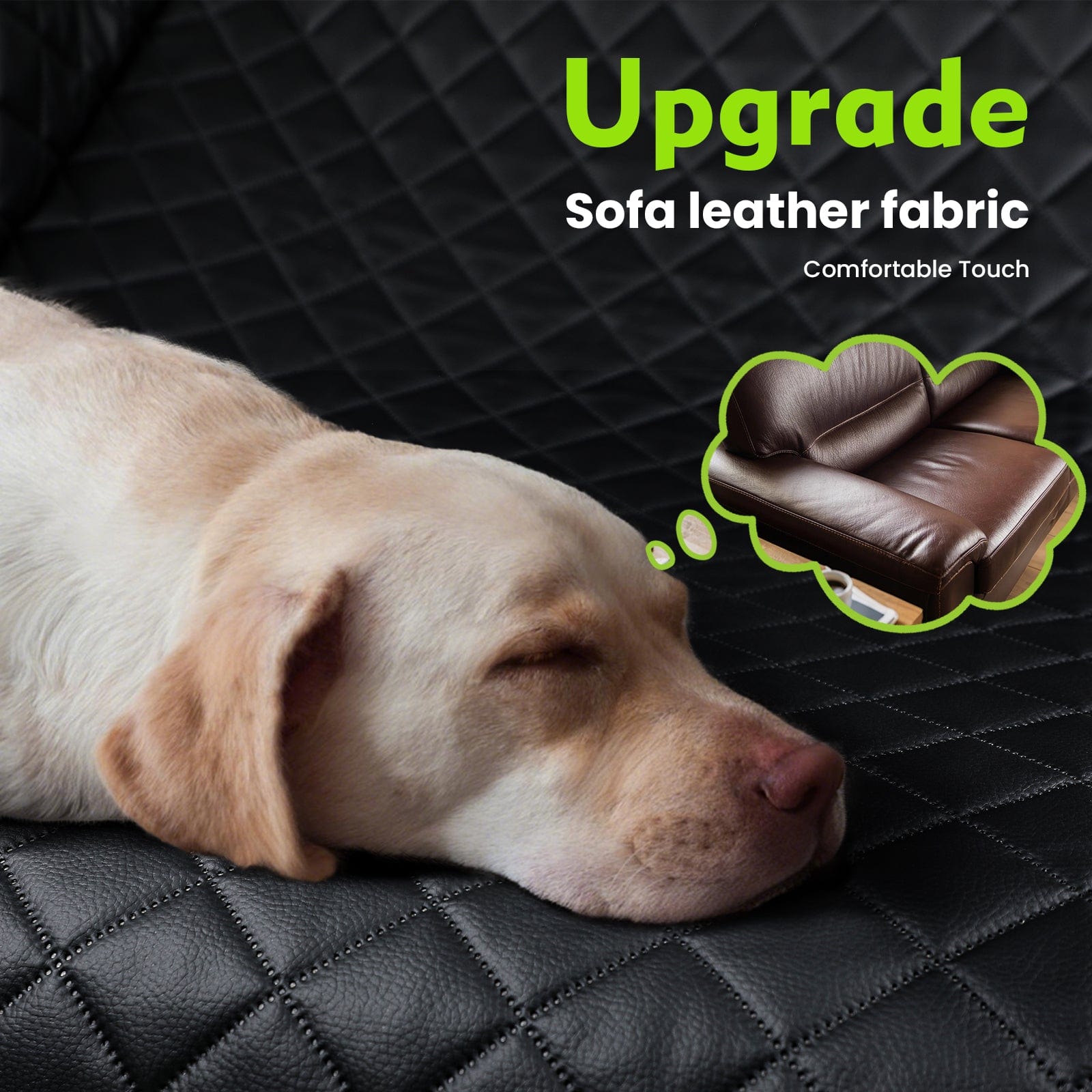 Pecute 2025 Upgrade Dog Car Seat Cover&Extender&Barriers 3 in 1 Up to 150kg