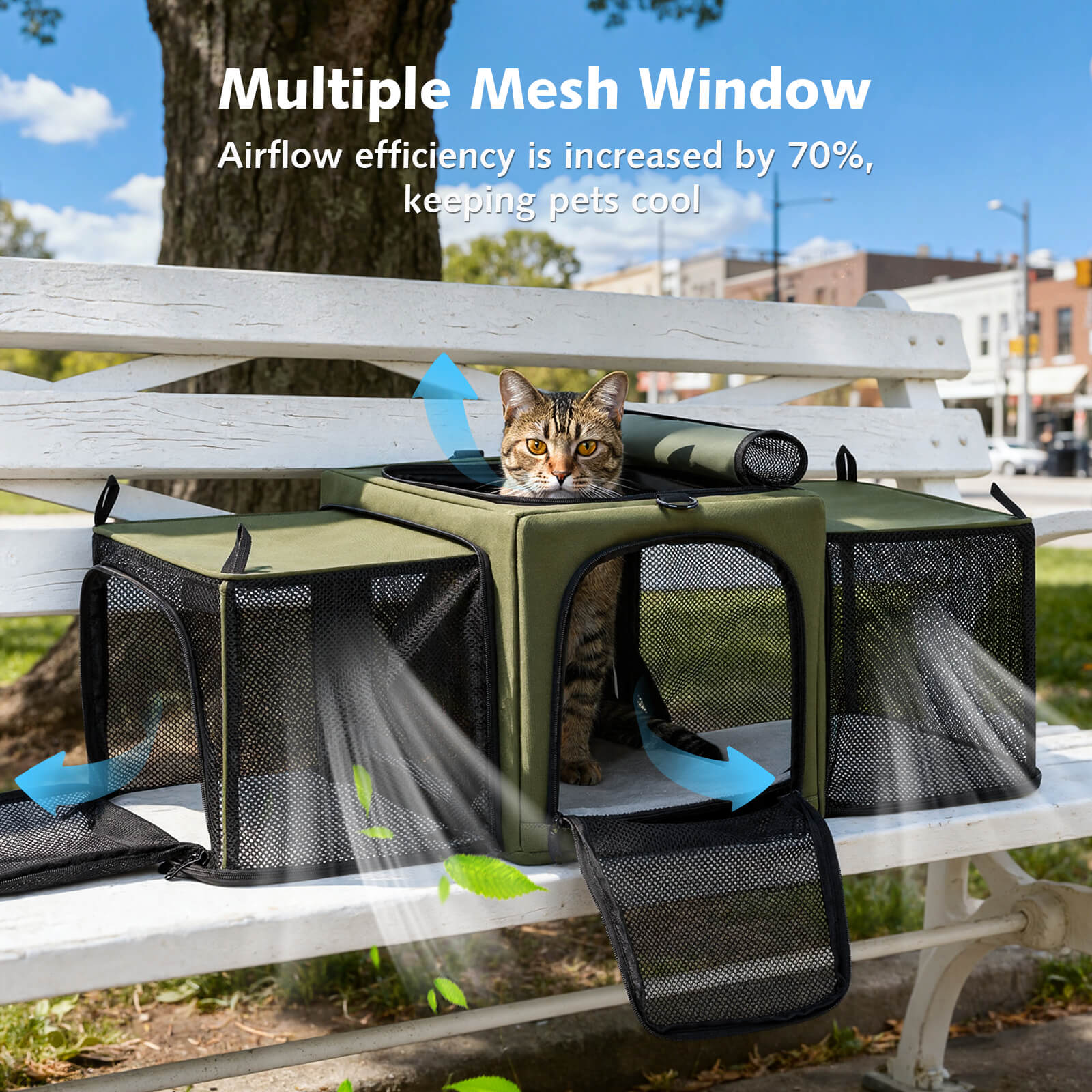 Pecute Built-in Frame Double-Sided Expandable Handbag