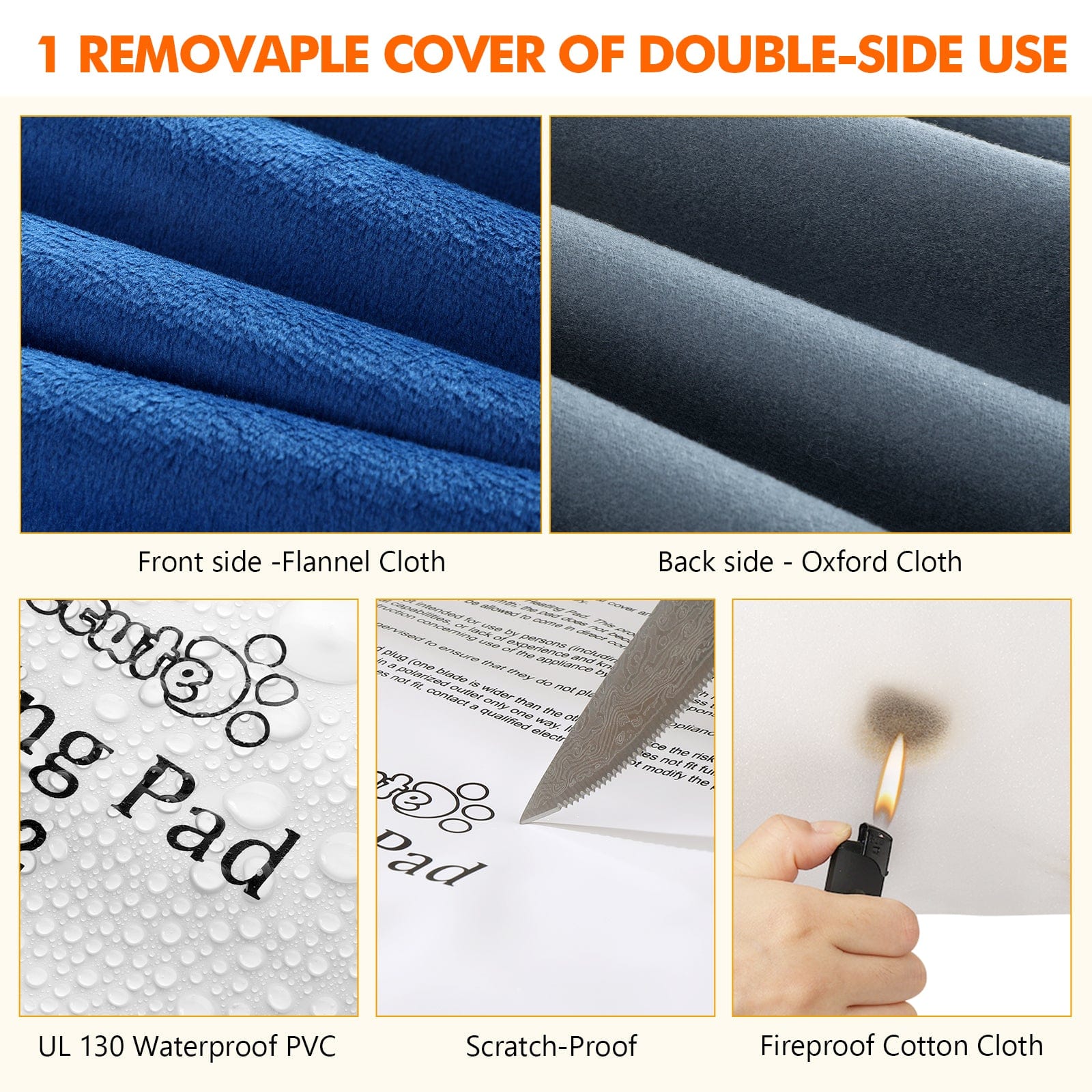 Cuscinetto termico per animali domestici Pecute Riscaldamento a temperatura costante Sicurezza elettrica