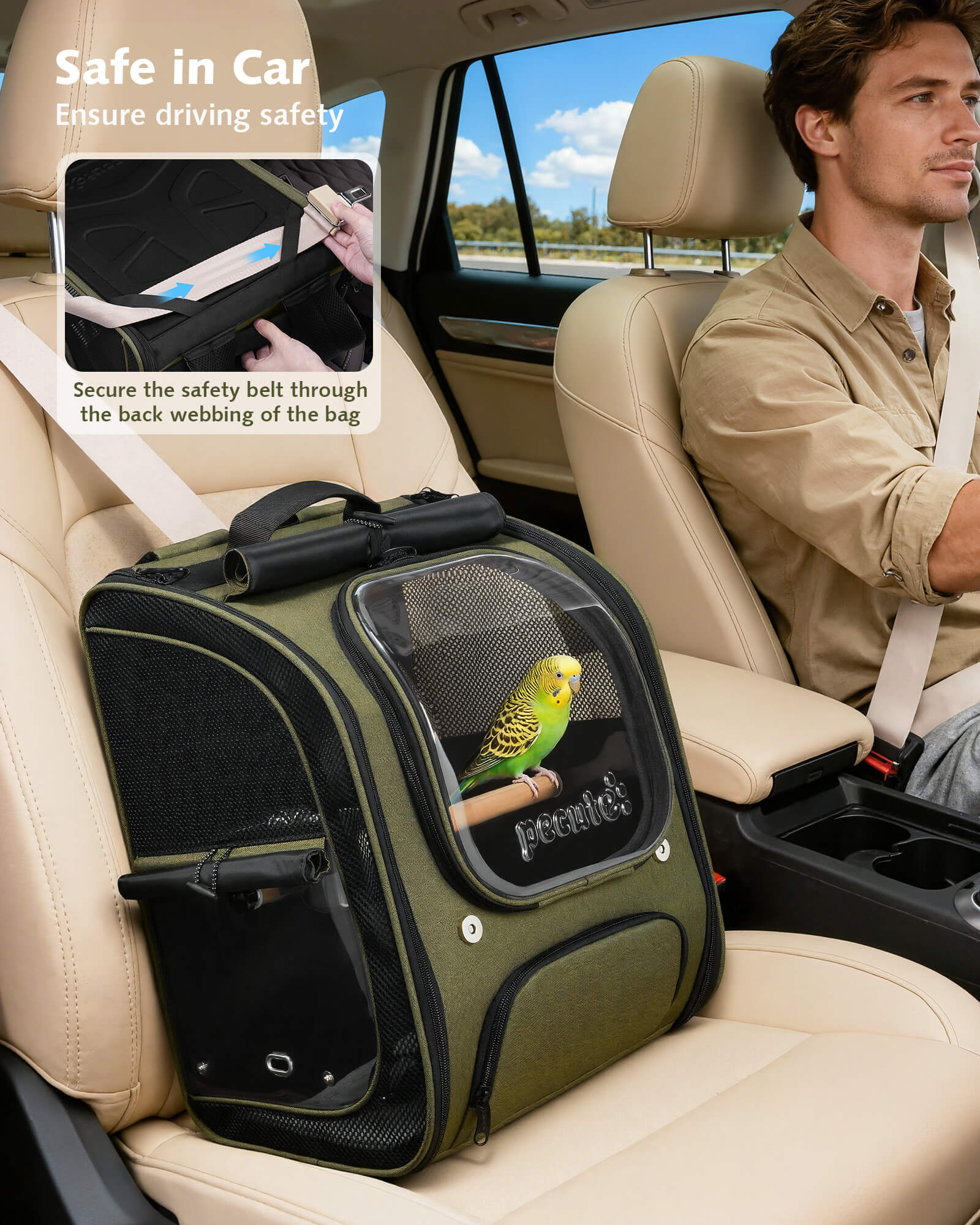 Pecute Bubble Bird Parrot Backpack