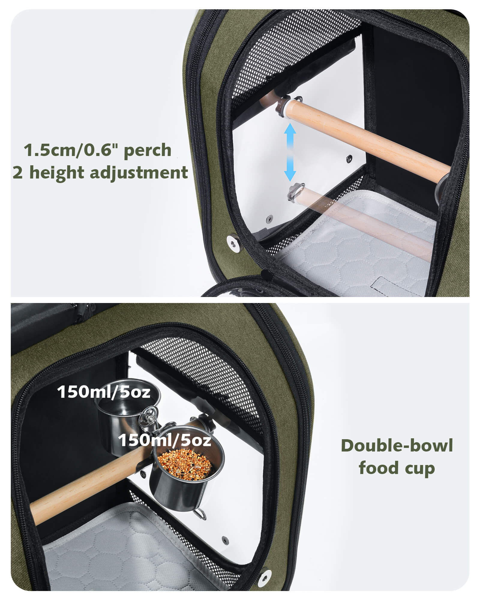 Pecute Bubble Bird Parrot Backpack