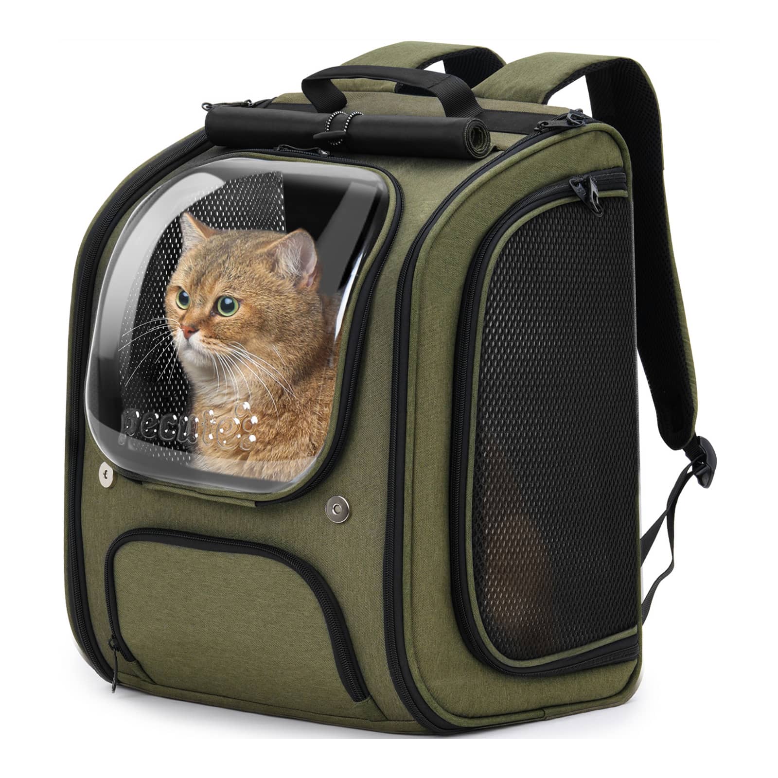 Pecute Bubble Cat Backpack Carrier Large Space Ergonomic 3D Design Breathable & Shaded