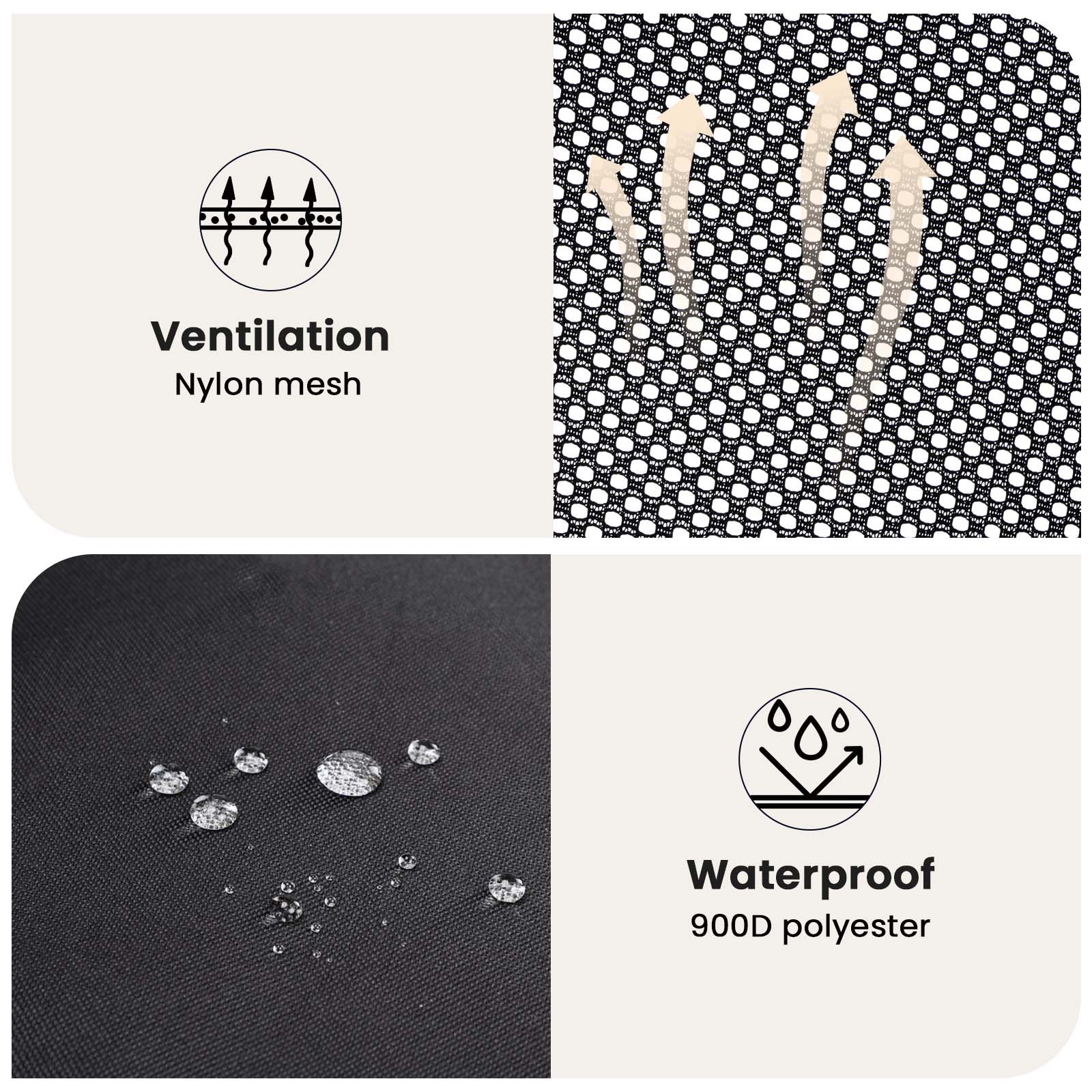 Pecute Portable Dog Car Carrier Crate Transportation Carrier Light Weight