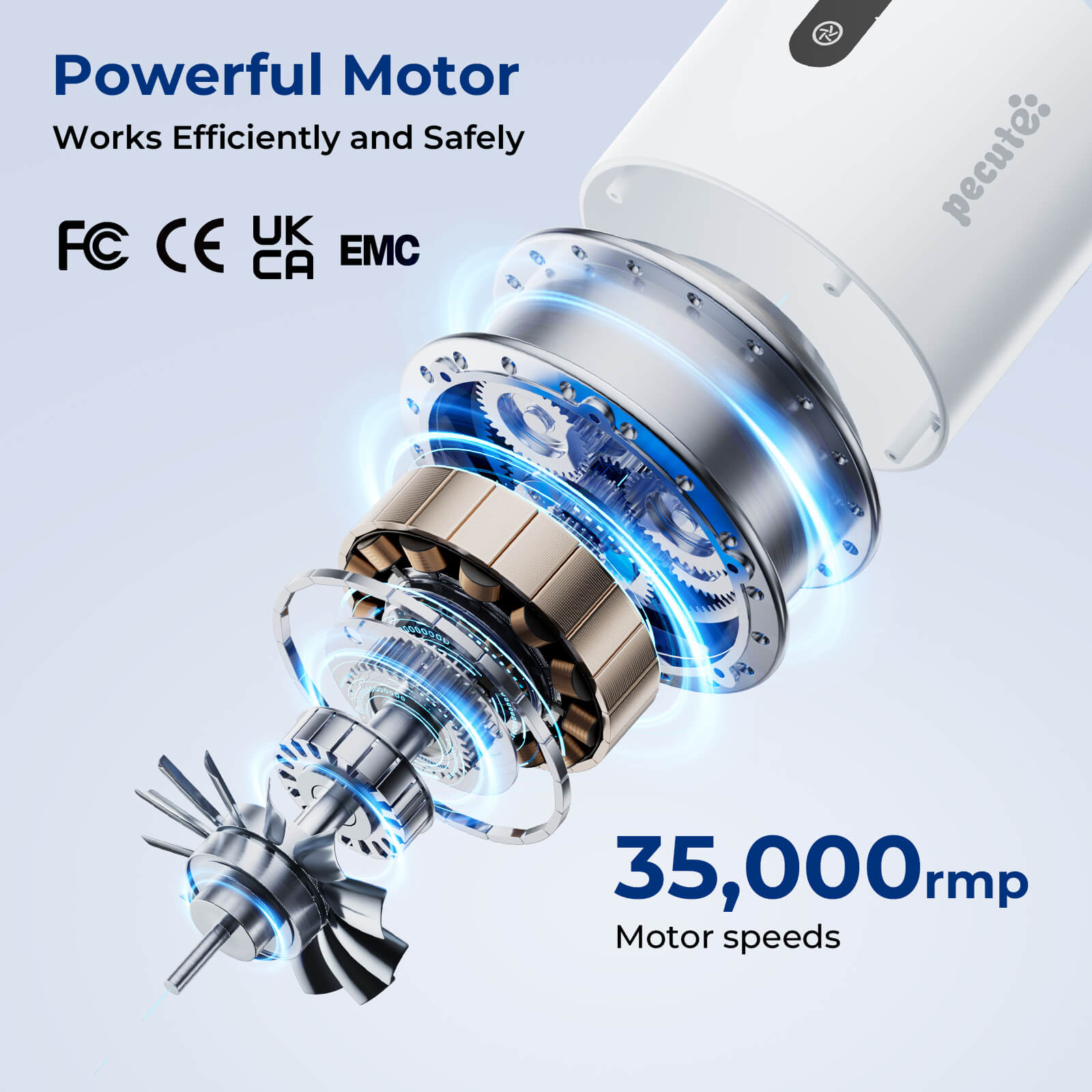 Pecute 4-in-1 Pet Grooming Vacuum Kit with Clipper Brush