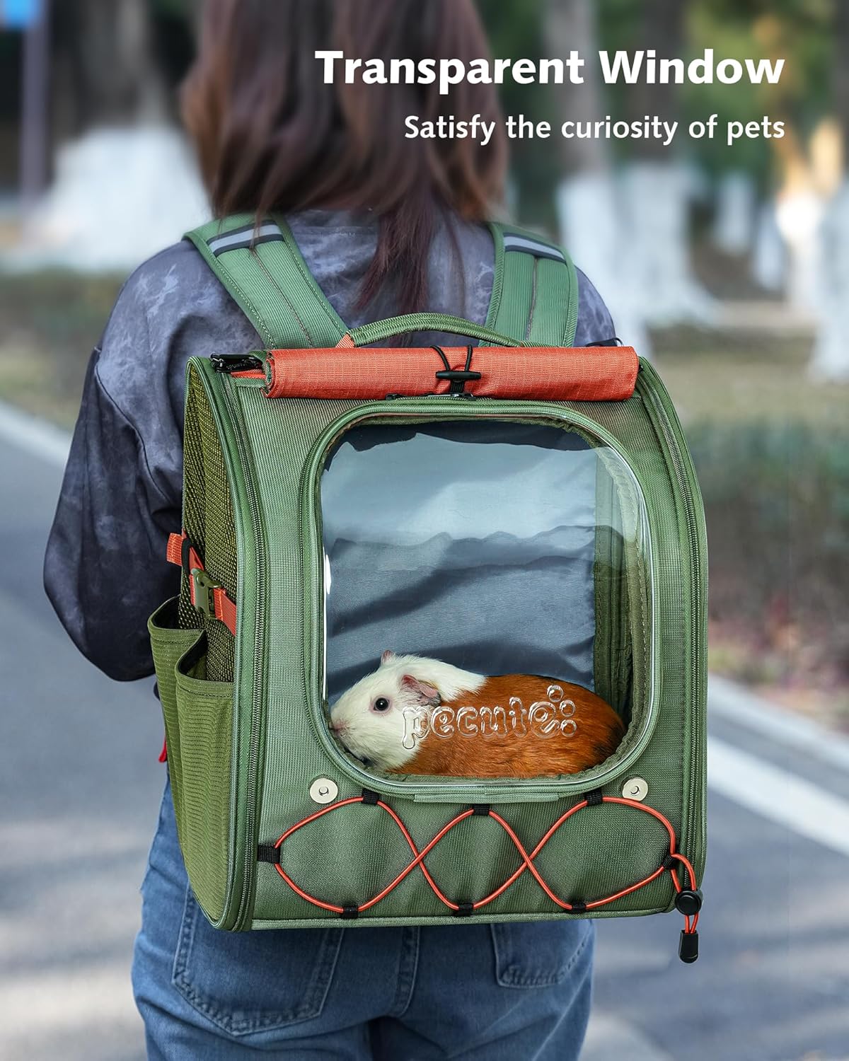 Pecute Small Pet Carrier Breathable Guinea Pig Carrier