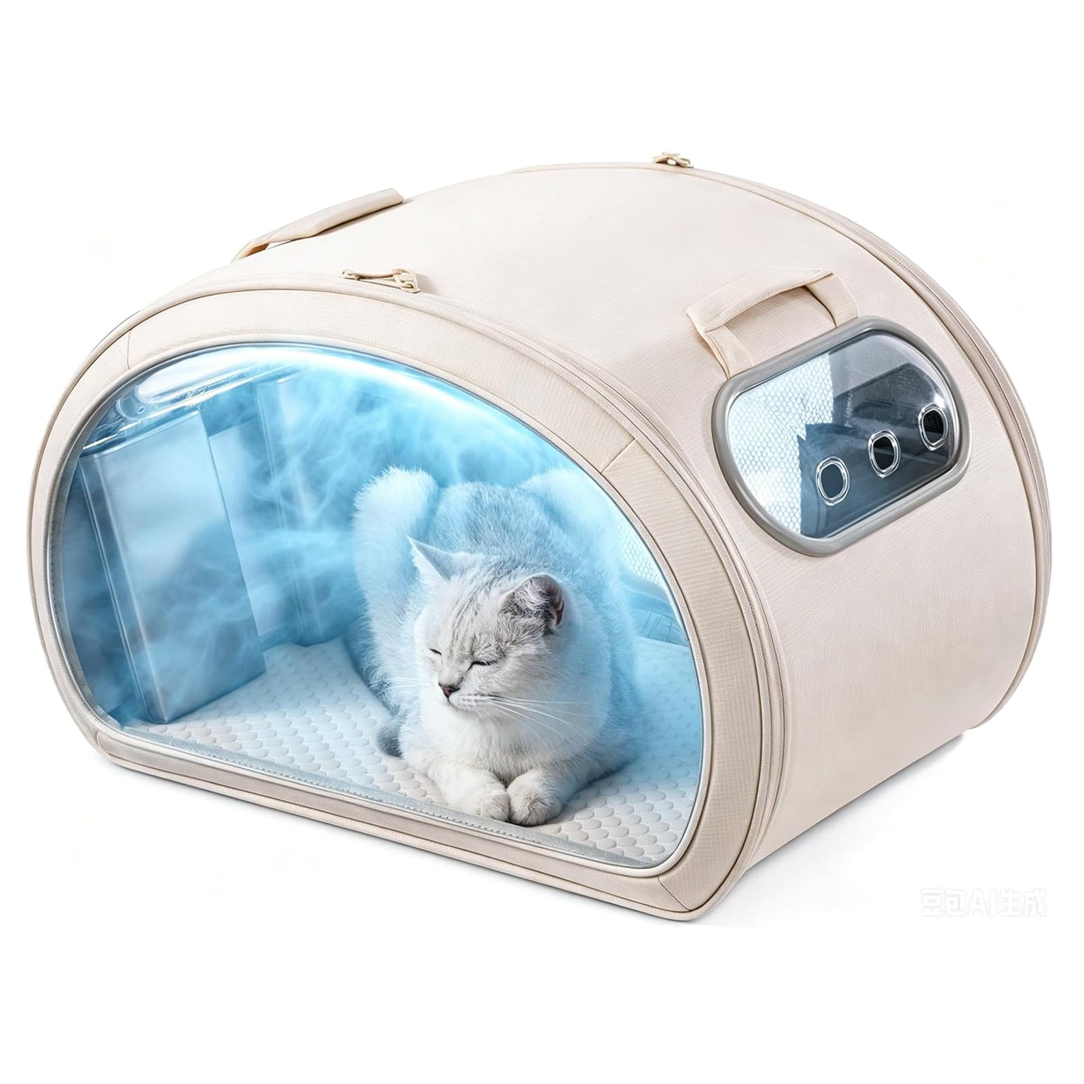 Pecute Cooling Cat House AC House with Cooling Mat for Cat Small Dogs