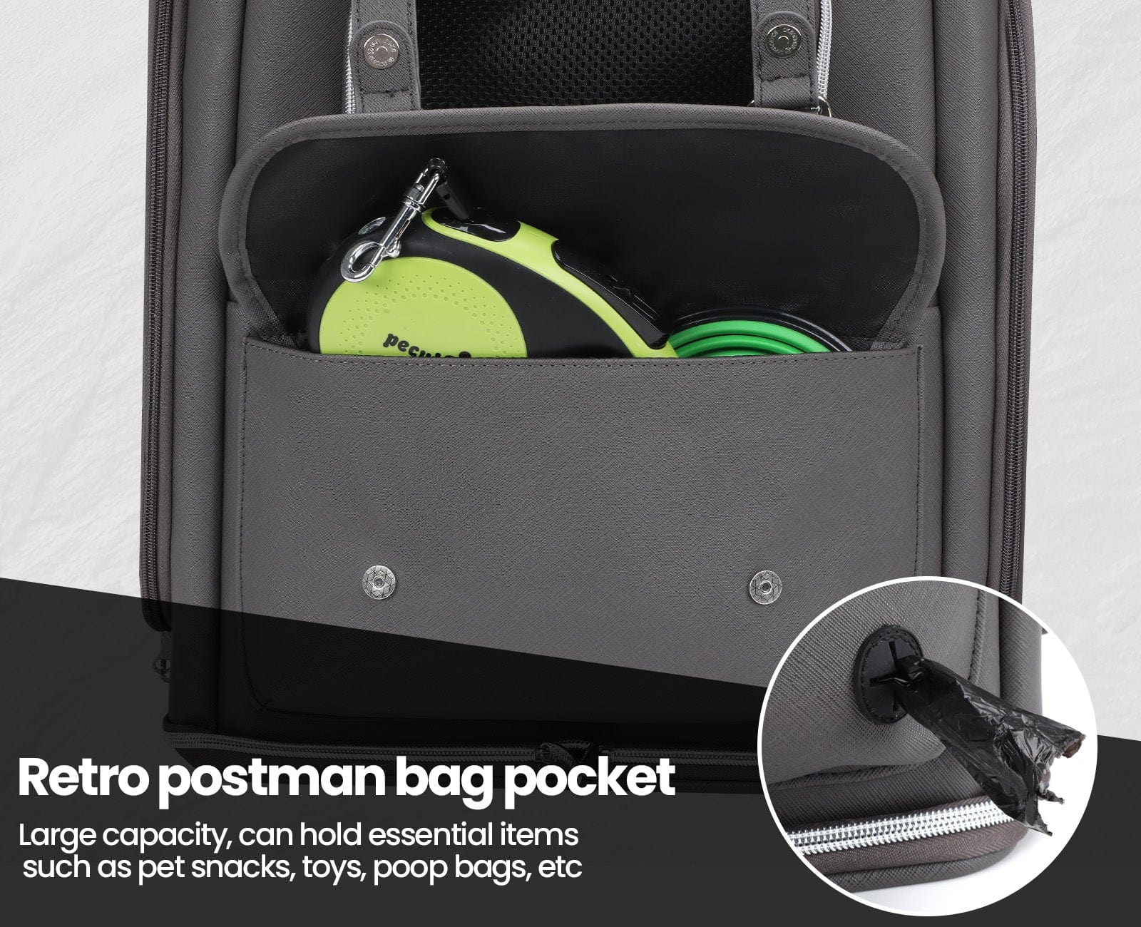 Pecute Anti-Gravity 30% Energy Saving Cat Backpack Carrier Waterproof PU Leather