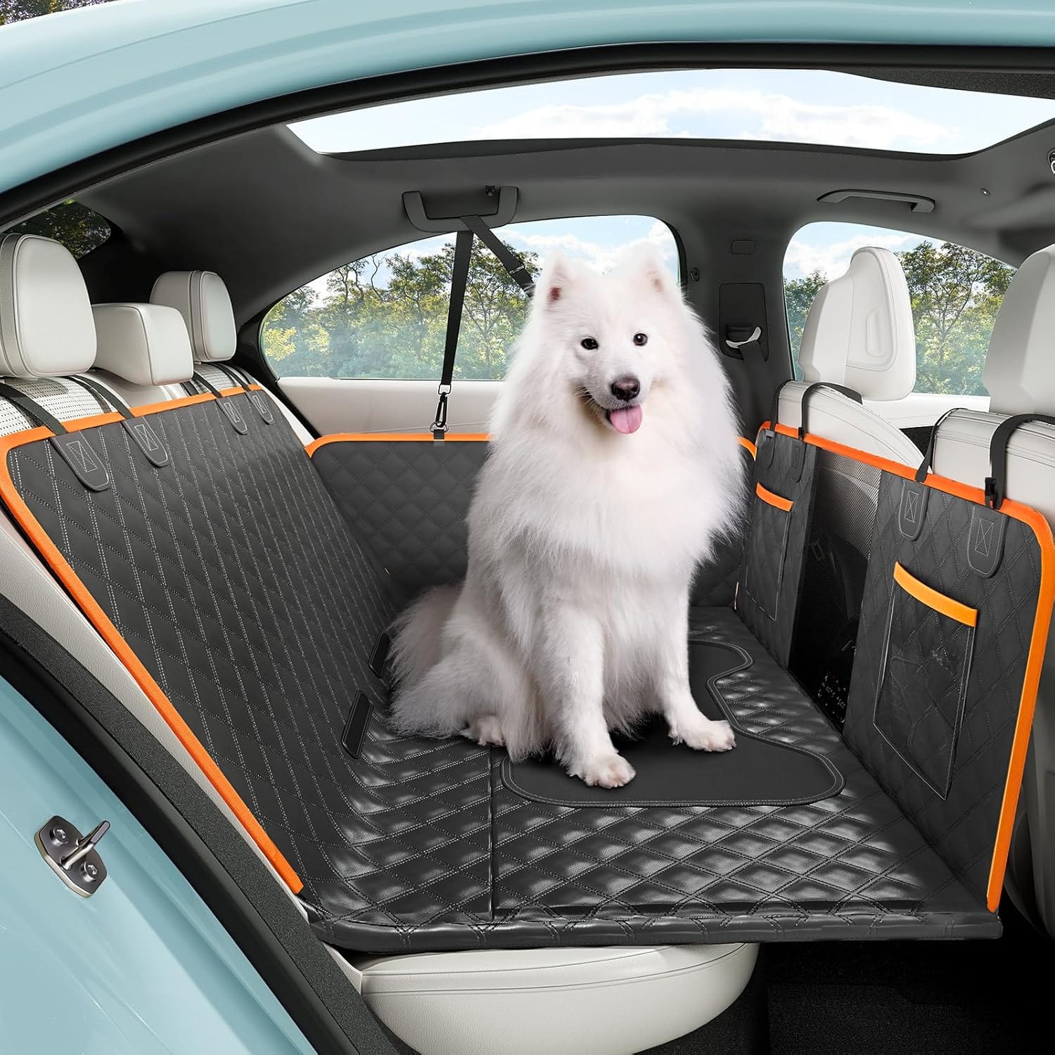 Pecute Anti-slip Dog Car Seat Cover Extender for Car&Suv&Trucks