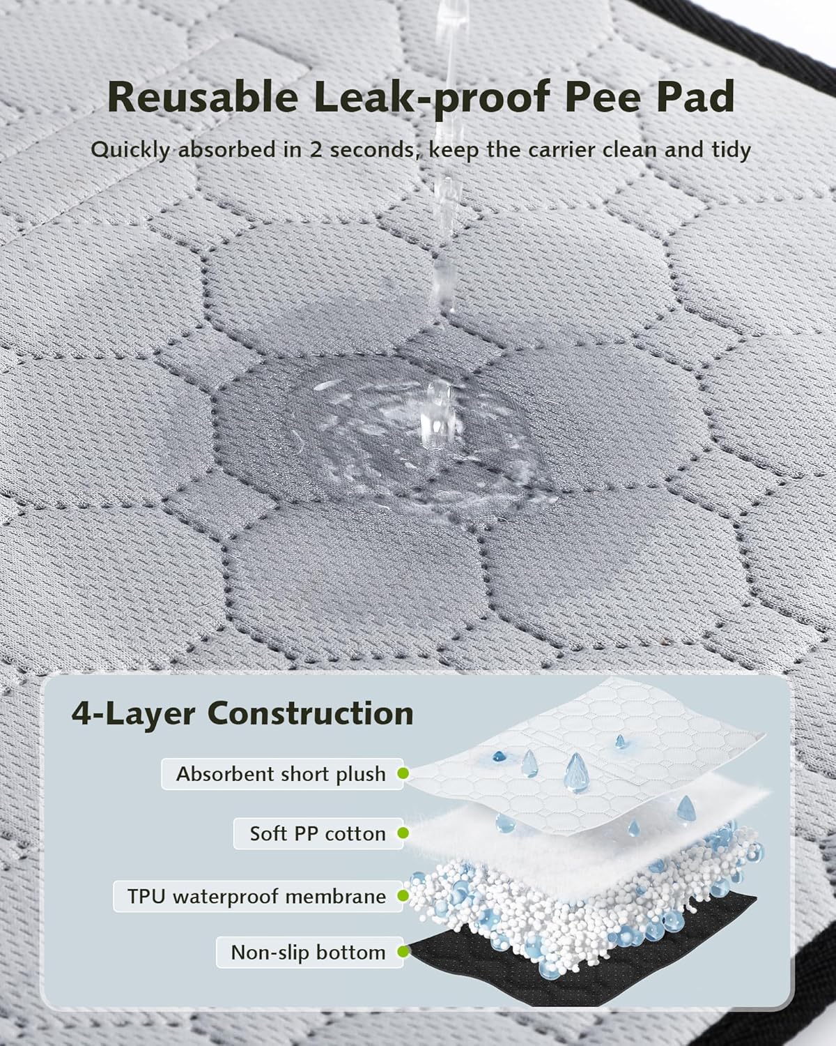 Pecute Top Side Expandable Pet Carrier Airline Approved Dog Cat Carrier, Breathable Soft-Sided with Locking Zippers, Pet Travel Bag for Small Dog Cat Leakproof Pee Pad (Olive Green)