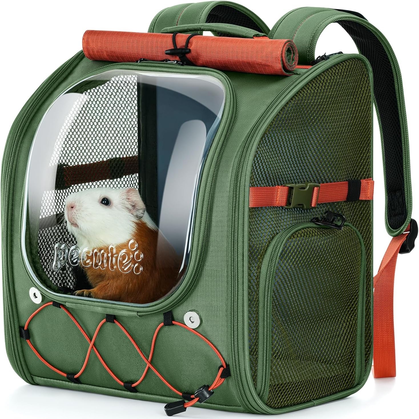 Pecute Small Pet Carrier Breathable Guinea Pig Carrier