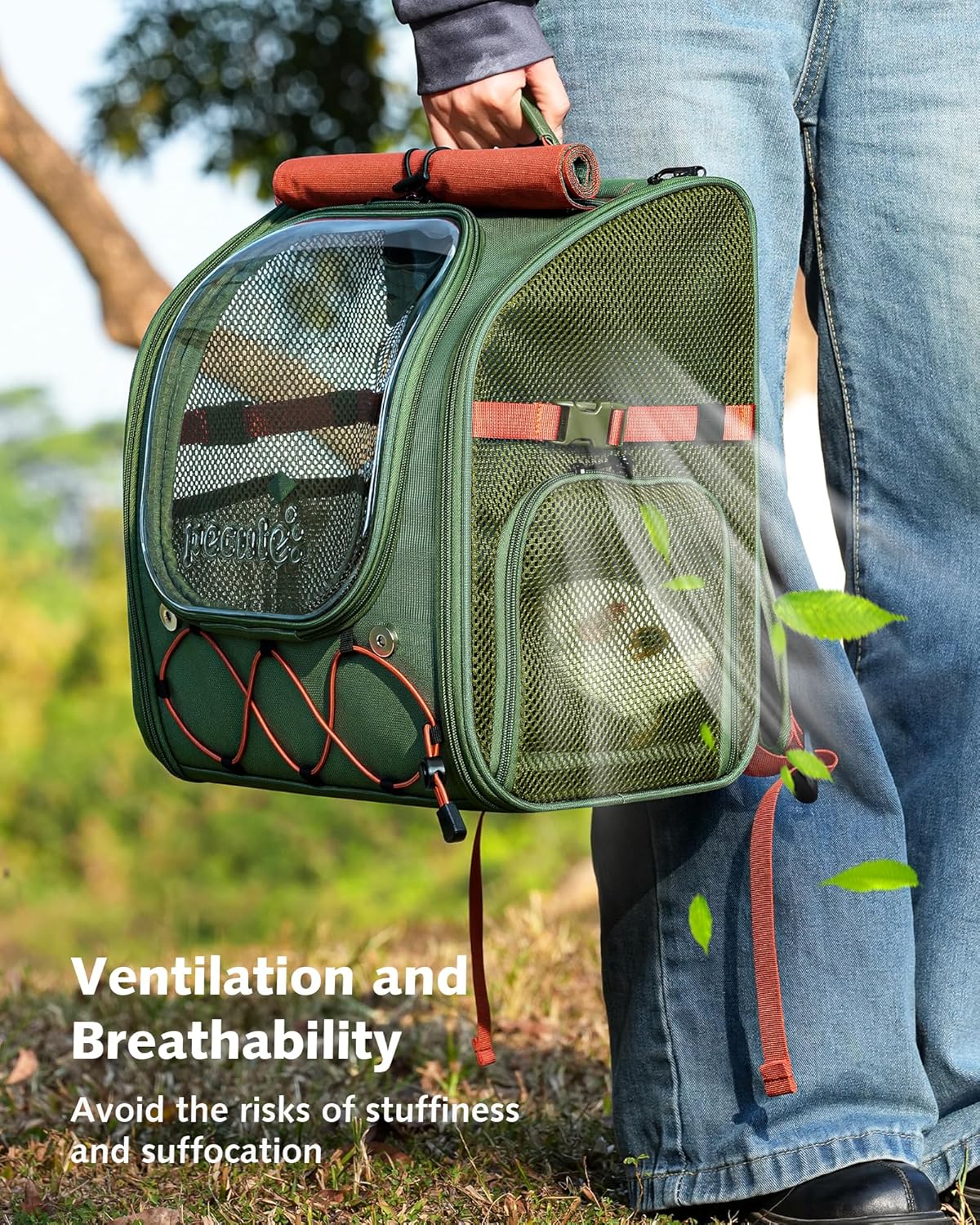 Pecute Small Pet Carrier Breathable Guinea Pig Carrier