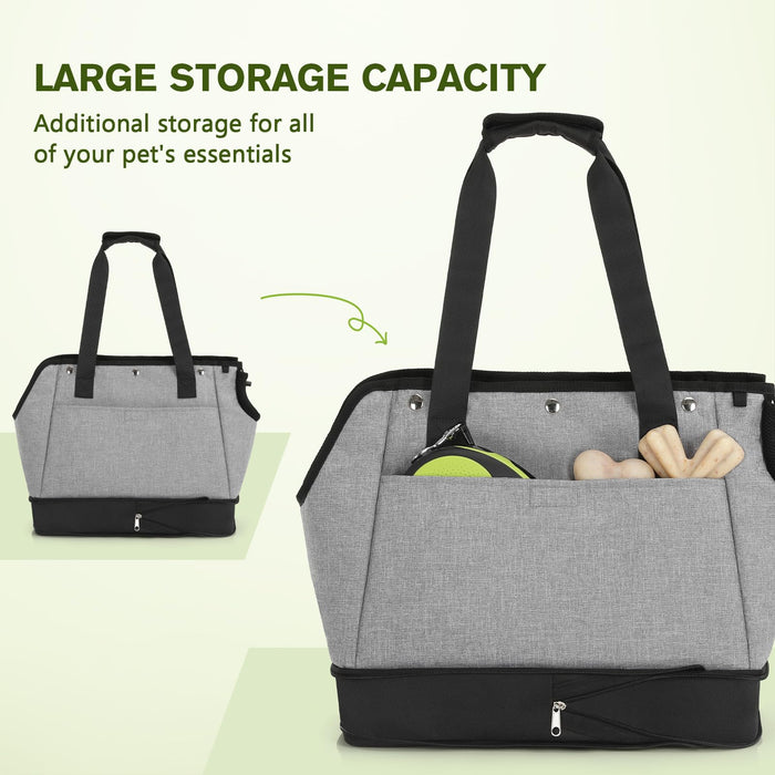 Pecute Pet Carrier for Small Dogs & Cats Pet Tote Bag Expandable.