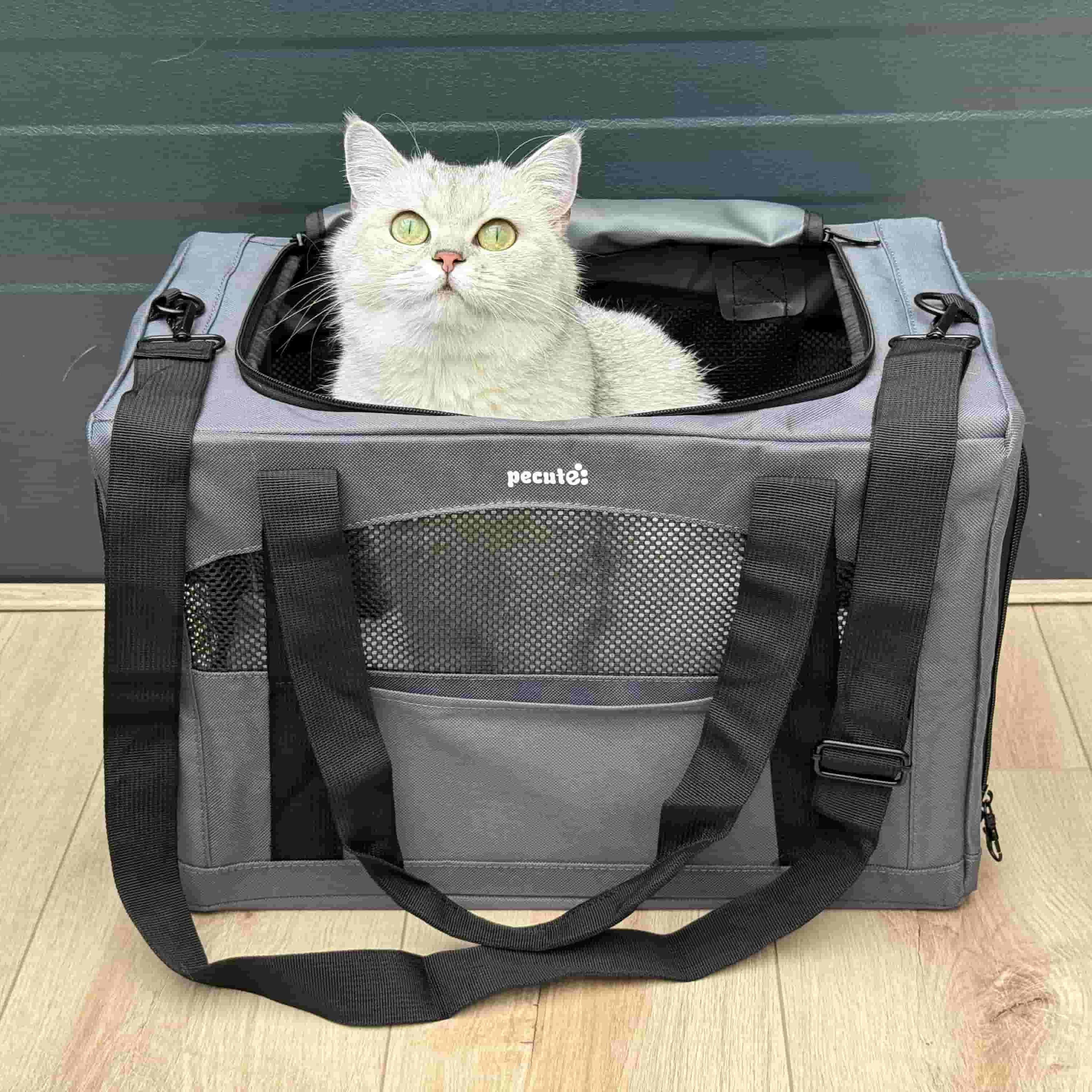Pecute Cat Carrier Handbag Stable Breathable and Portable for Travel and Outing