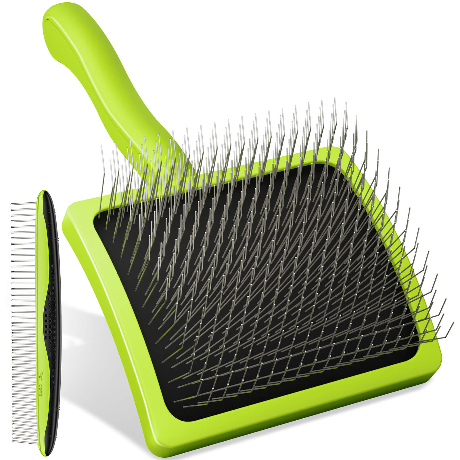 Pecute Professional Slicker Brush for Dogs & Pet Comb Grooming Dog Brush