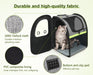 Pecute XL Size Pet Carrier Backpack Expandable Cat Carrier.