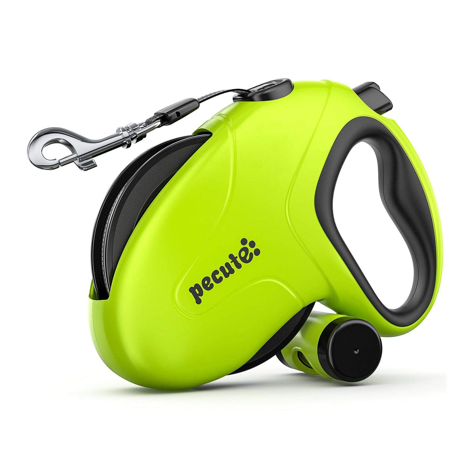 PEUTE 10m/32ft Laish pour chien rétractable avec des bandes réfléchissantes avec sac de merde