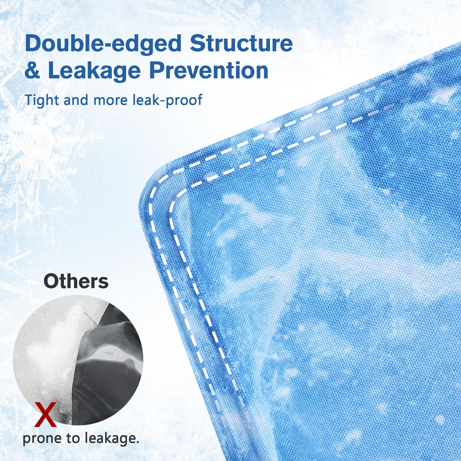 Pecute M-XL Dog Cooling Mat Ice Cracks