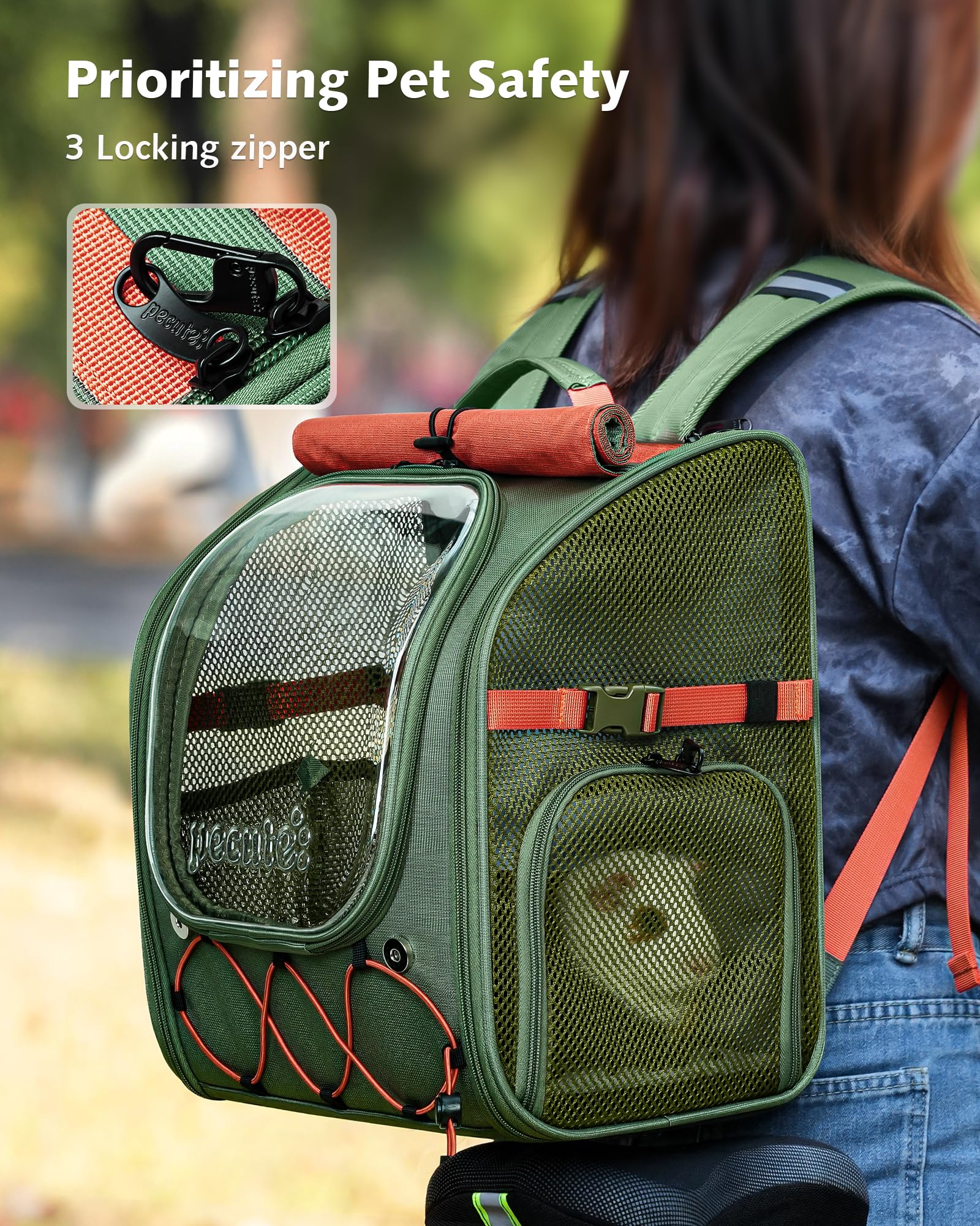Pecute Small Pet Carrier Breathable Guinea Pig Carrier