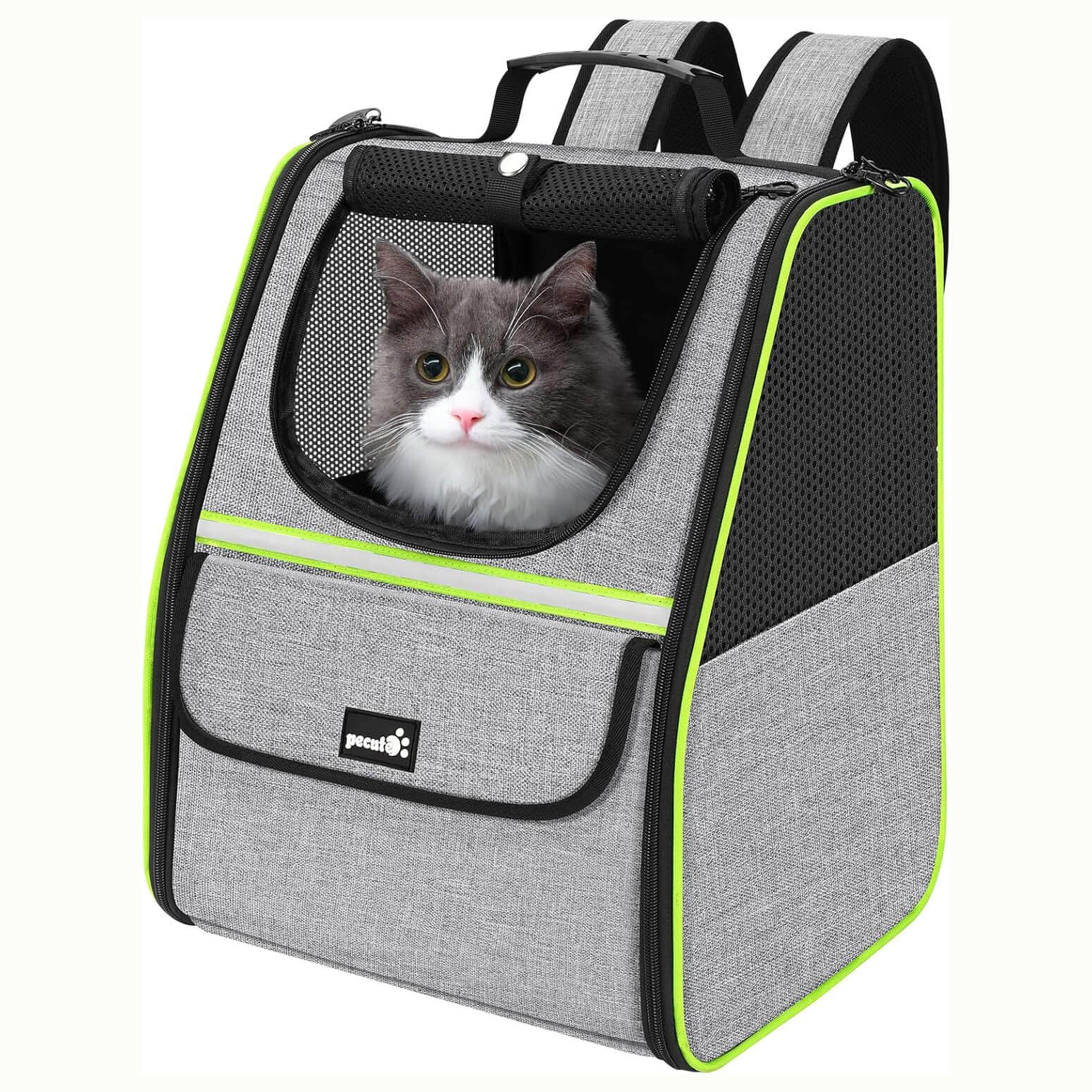 Pecute Trapezoidal Cat Carrier Pet Backpack