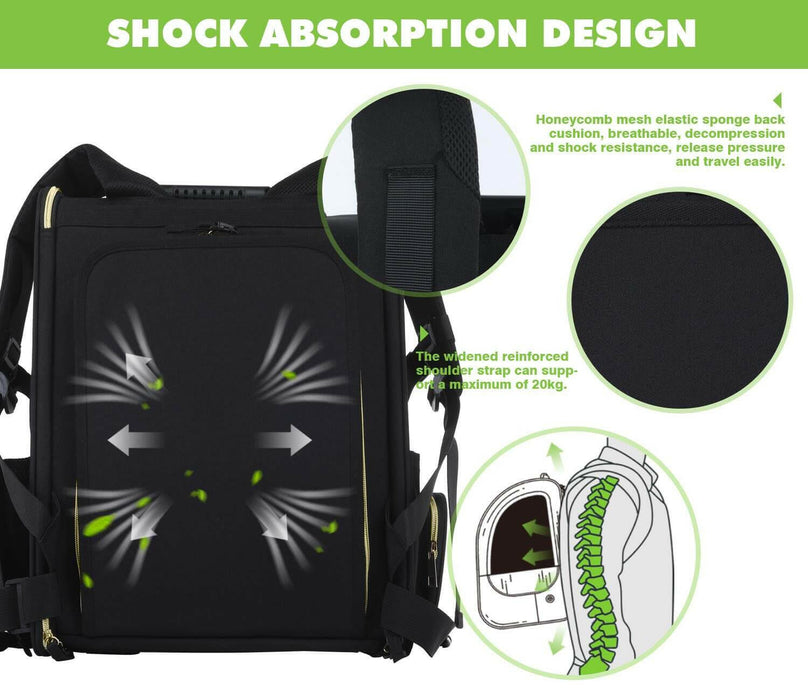 Pecute Expandable Portable Breathable Rucksack Cat Carrier Dog Backpack.