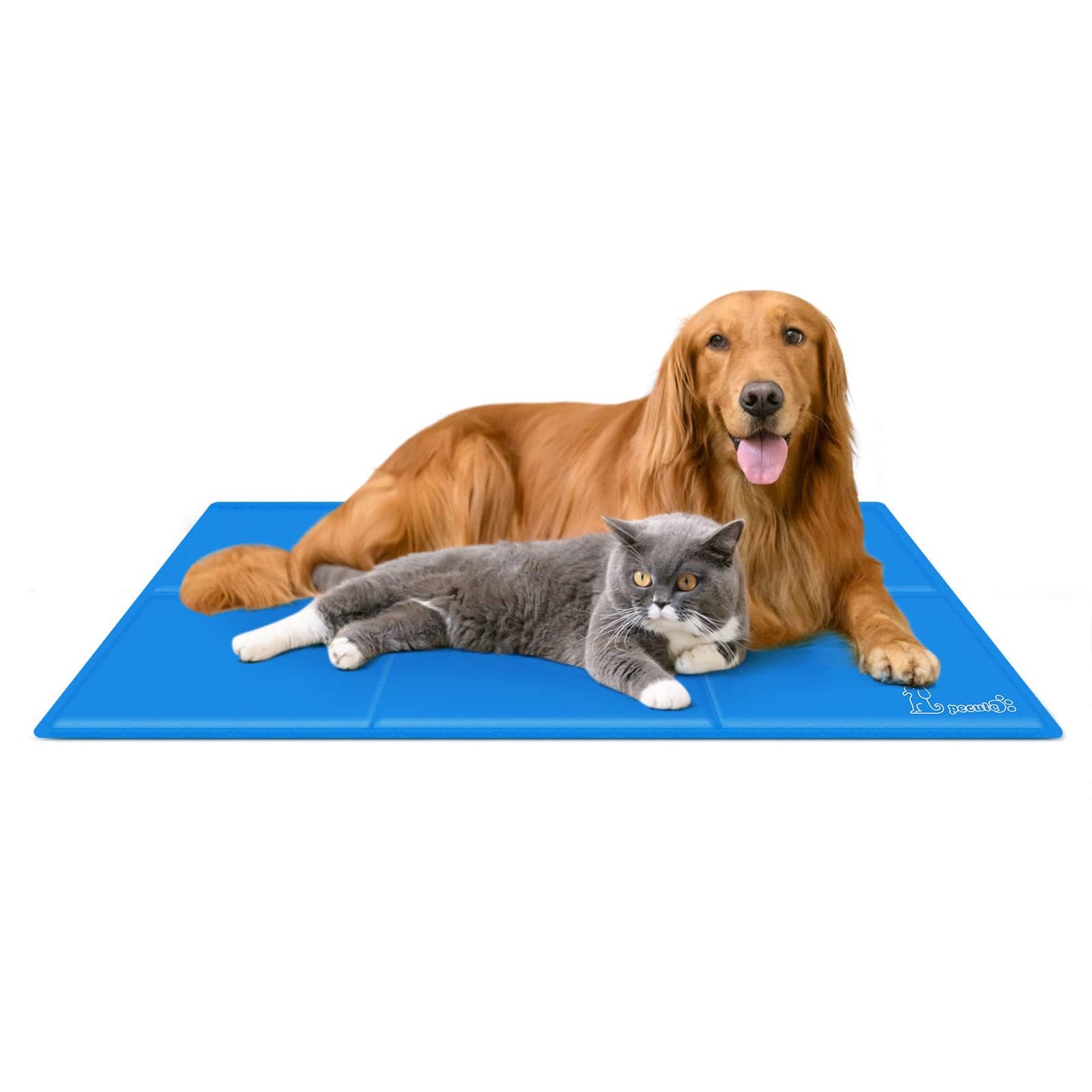 Pecute Dog Cooling Mat Blue(L).