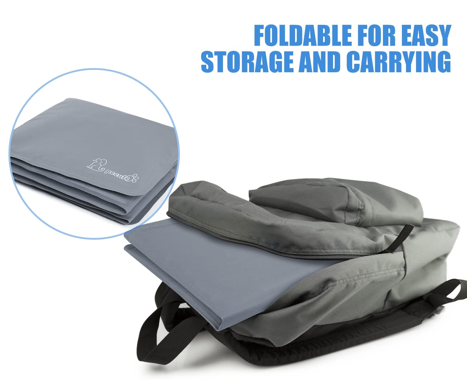Pecute Dog Cooling Mat Grey(L).