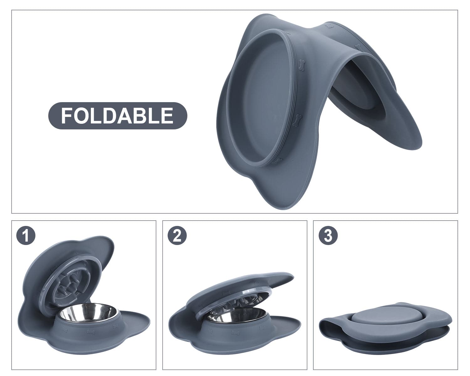 Pecute Slow Feeder Bloat Dog Bowl (500ml).