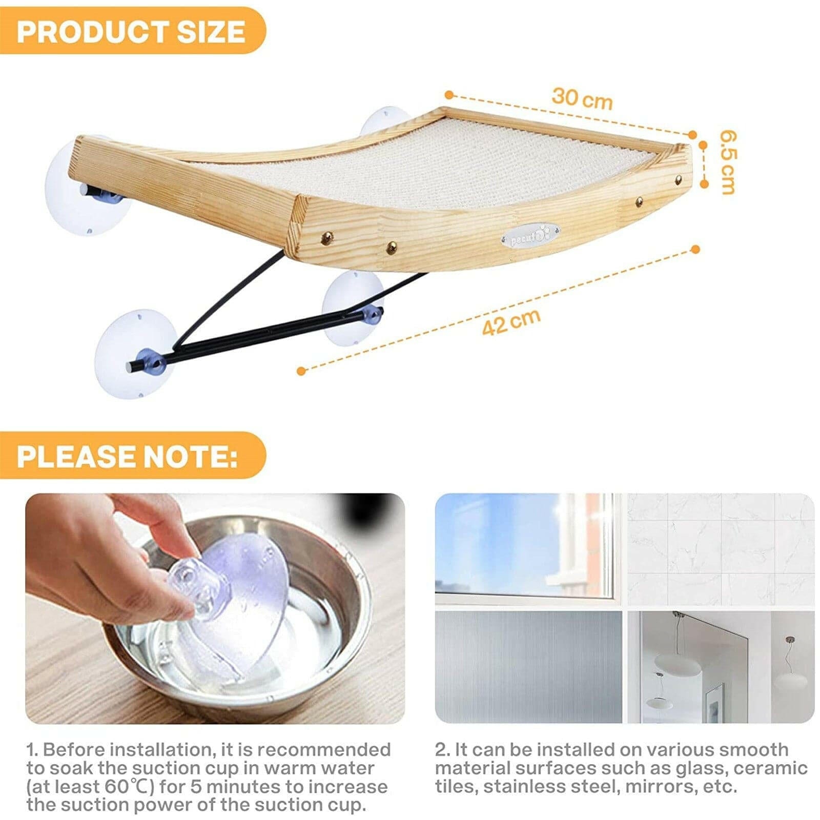 Pecute 2 in 1 Cat Window Perches.