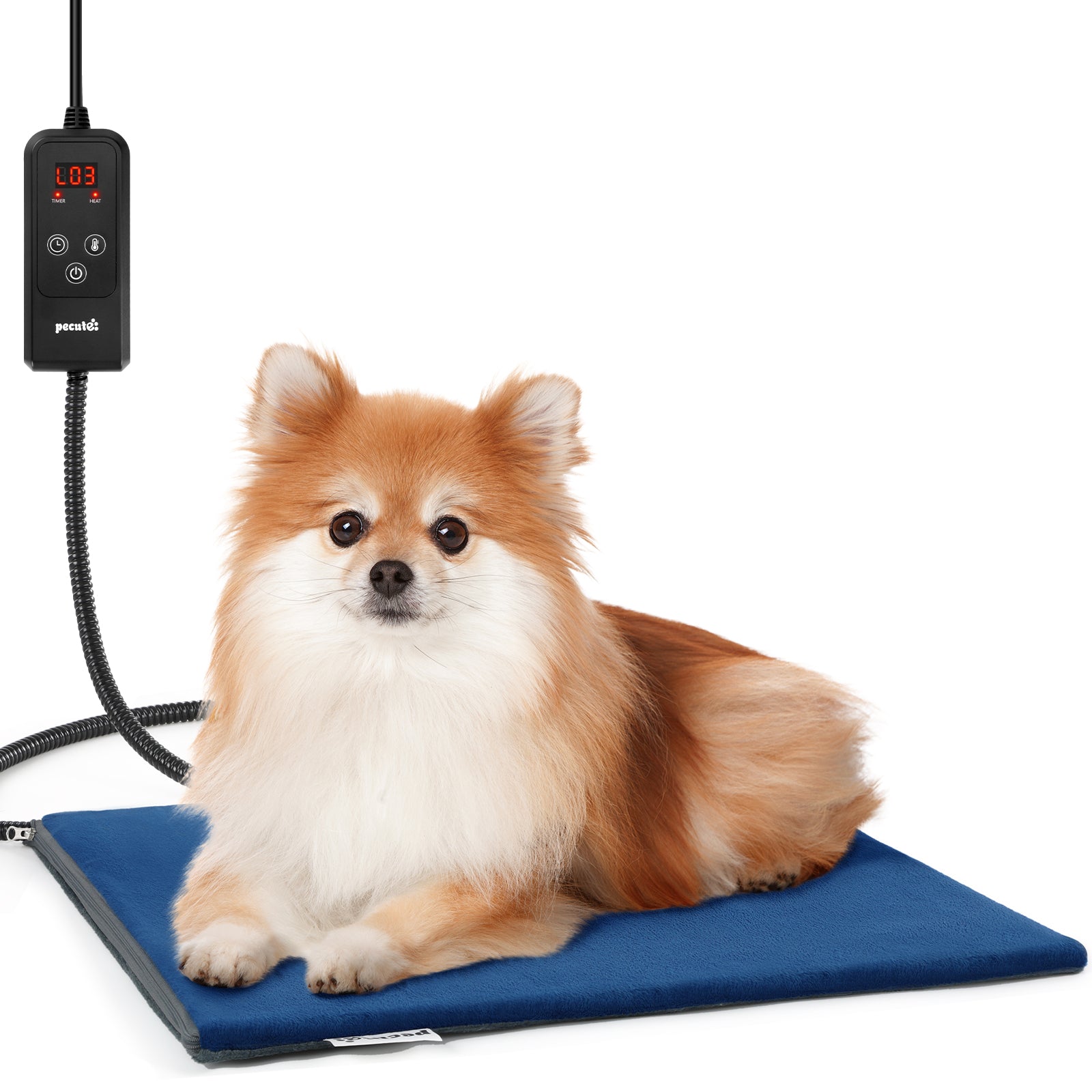 Pecute Pet Heating Pad 6 Adjustable Temperature with Timer