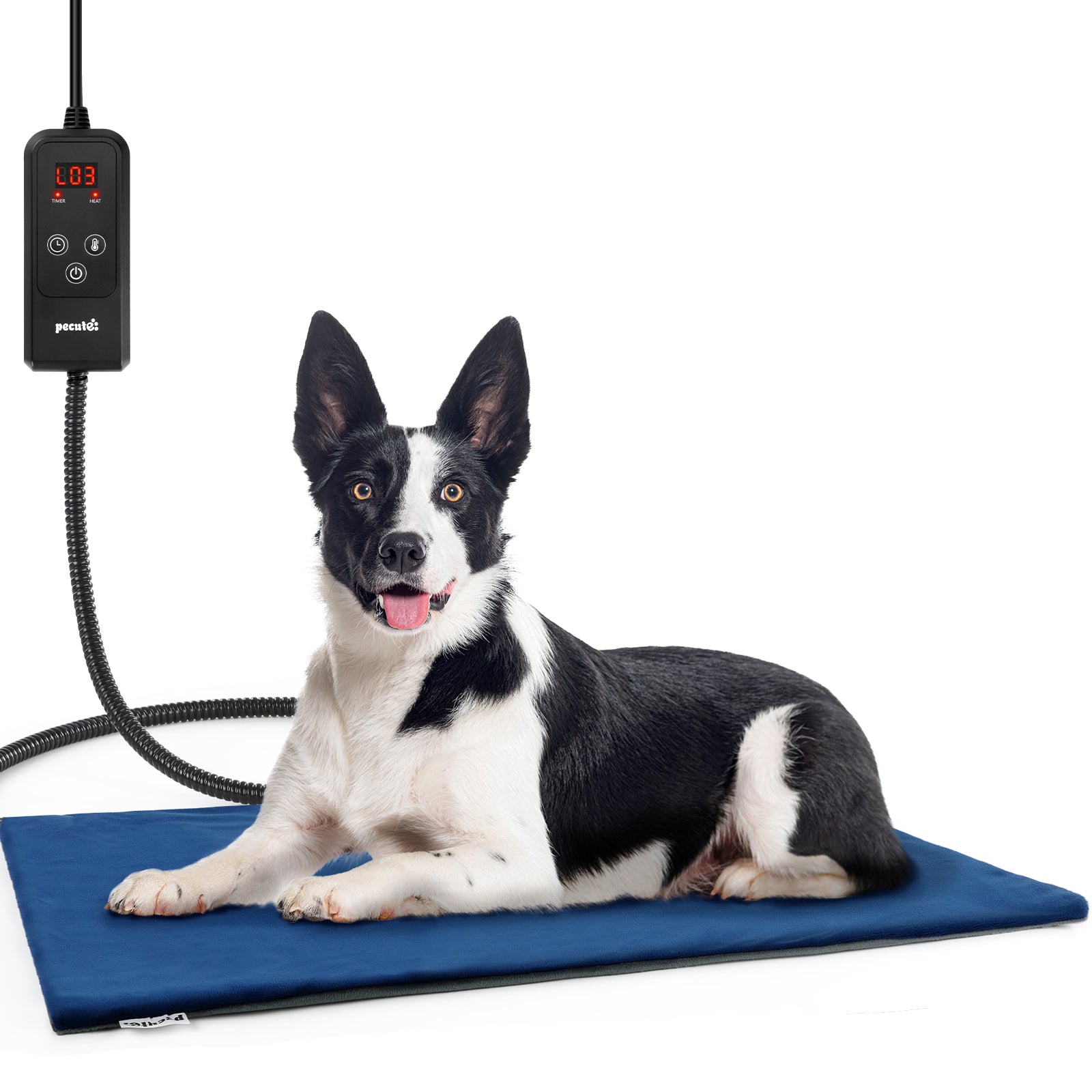 Pecute Pet Heating Pad 6 Adjustable Temperature with Timer