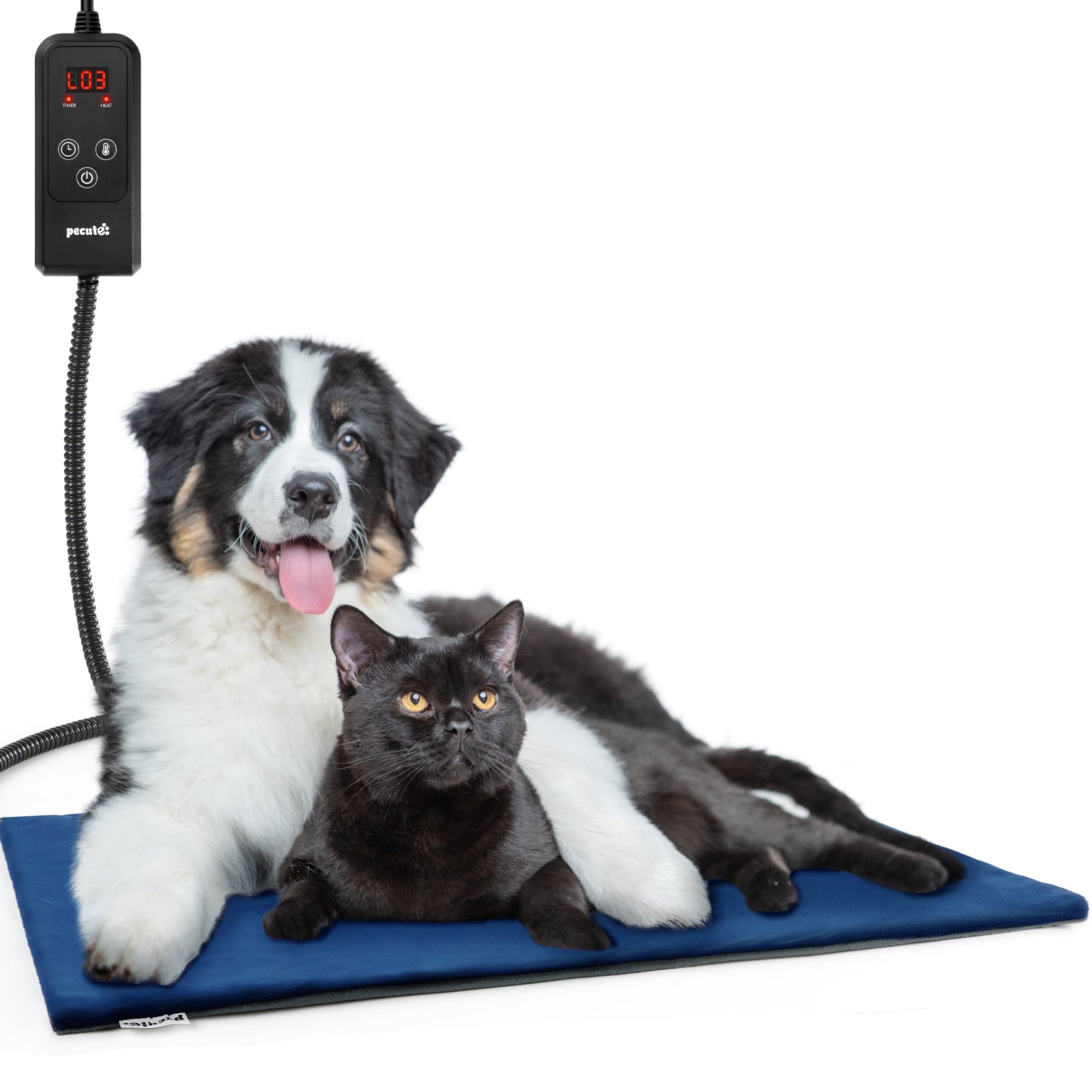 Pecute Pet Heating Pad 6 Adjustable Temperature with Timer