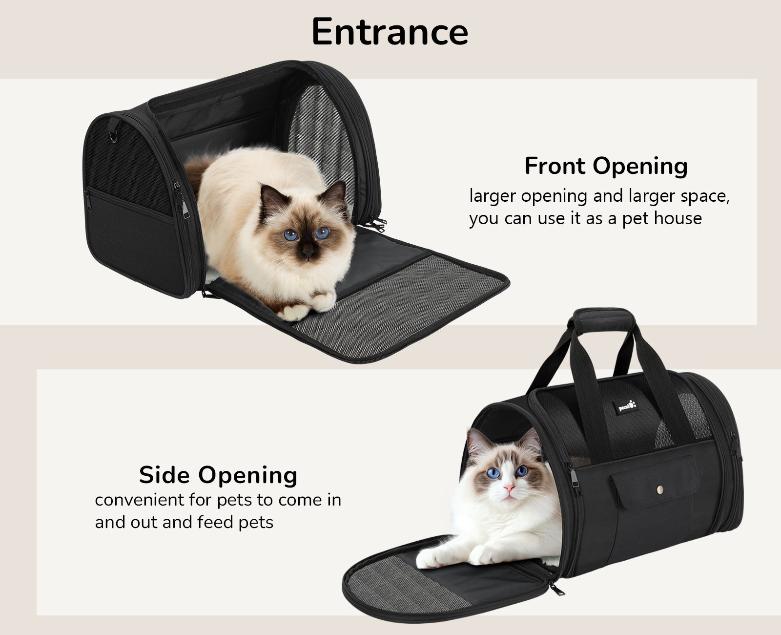 Pecute New Cat Carrier Pet Handbag Upgrade Design