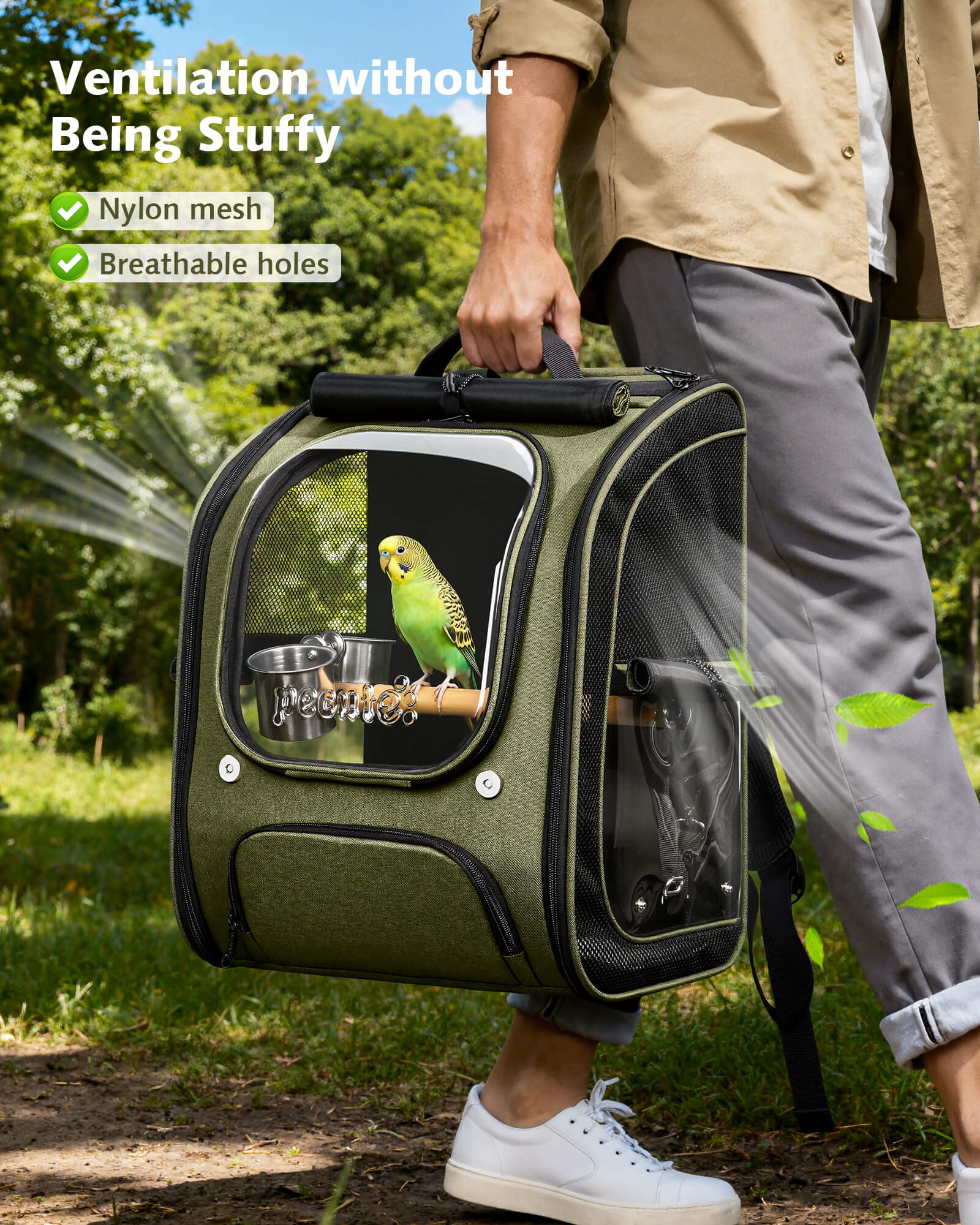 Pecute Bubble Bird Parrot Backpack