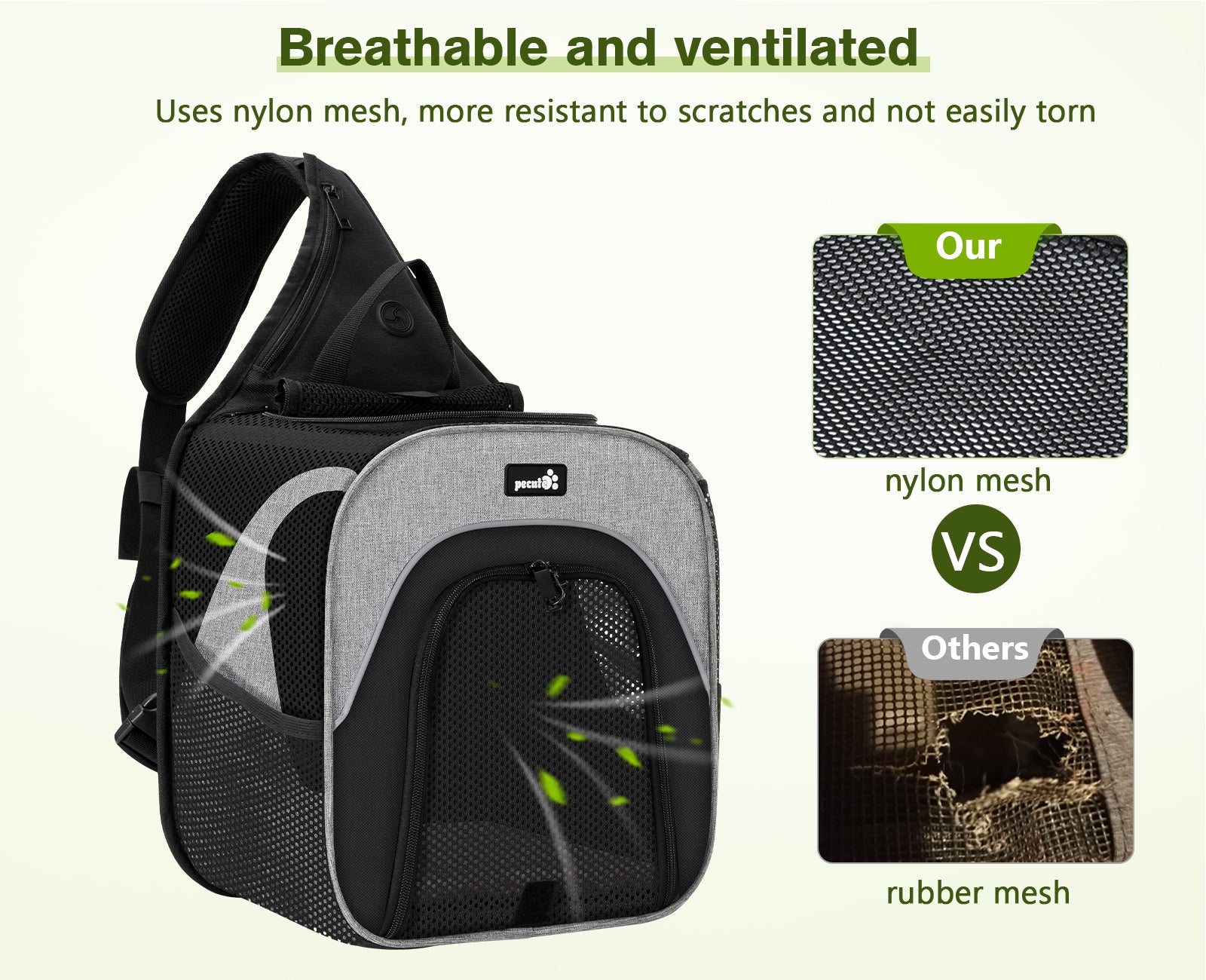 Pecute Small Pet Chest Bag Carrier