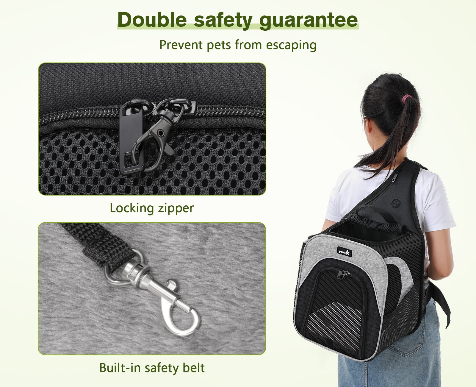 Pecute Small Pet Chest Bag Carrier