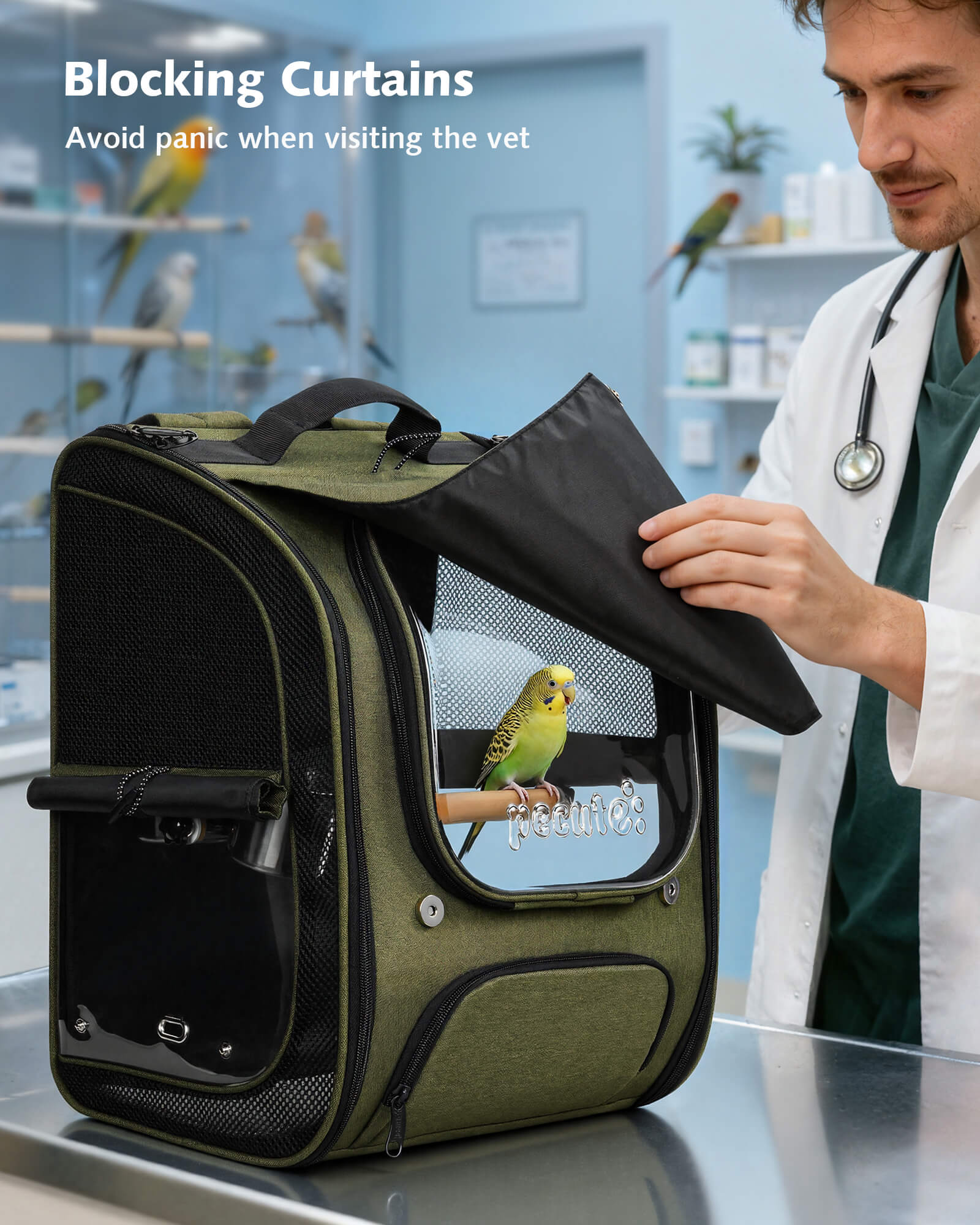 Pecute Bubble Bird Parrot Backpack