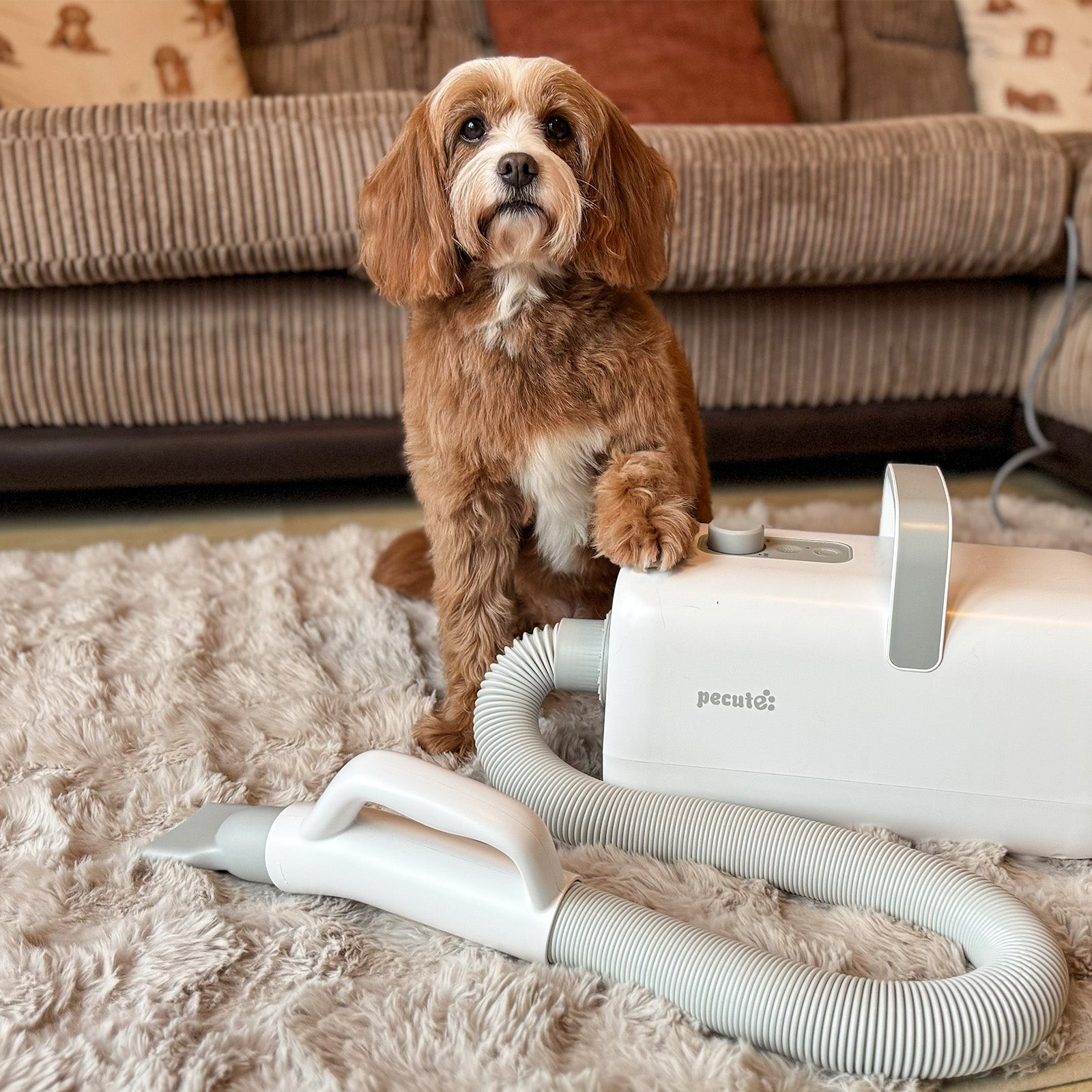 Pecute Dog Dryer with Cool-Warm-Hot Cycle Mode