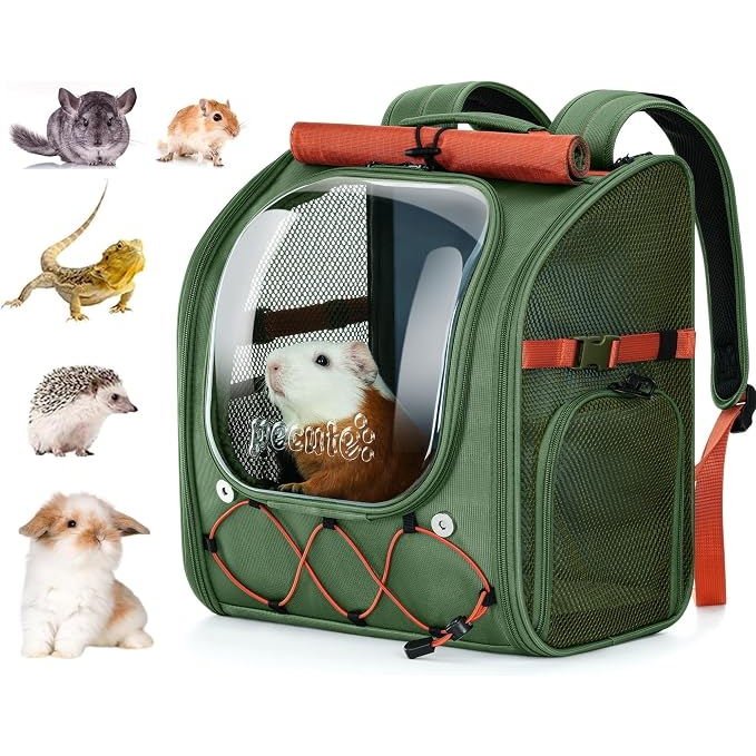 Pecute Small Pet Carrier Breathable Guinea Pig Carrier
