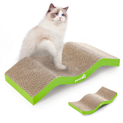 Pecute Wavy Shape Double-Sided Cat Scratcher Replacement Board