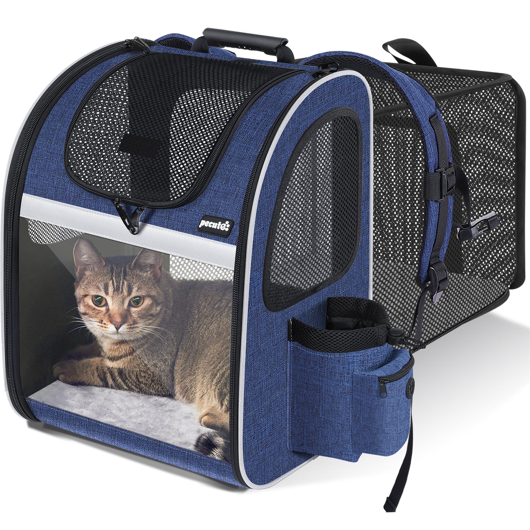 Pecute Portable Breathable Rucksack Pet Carrier Backpack