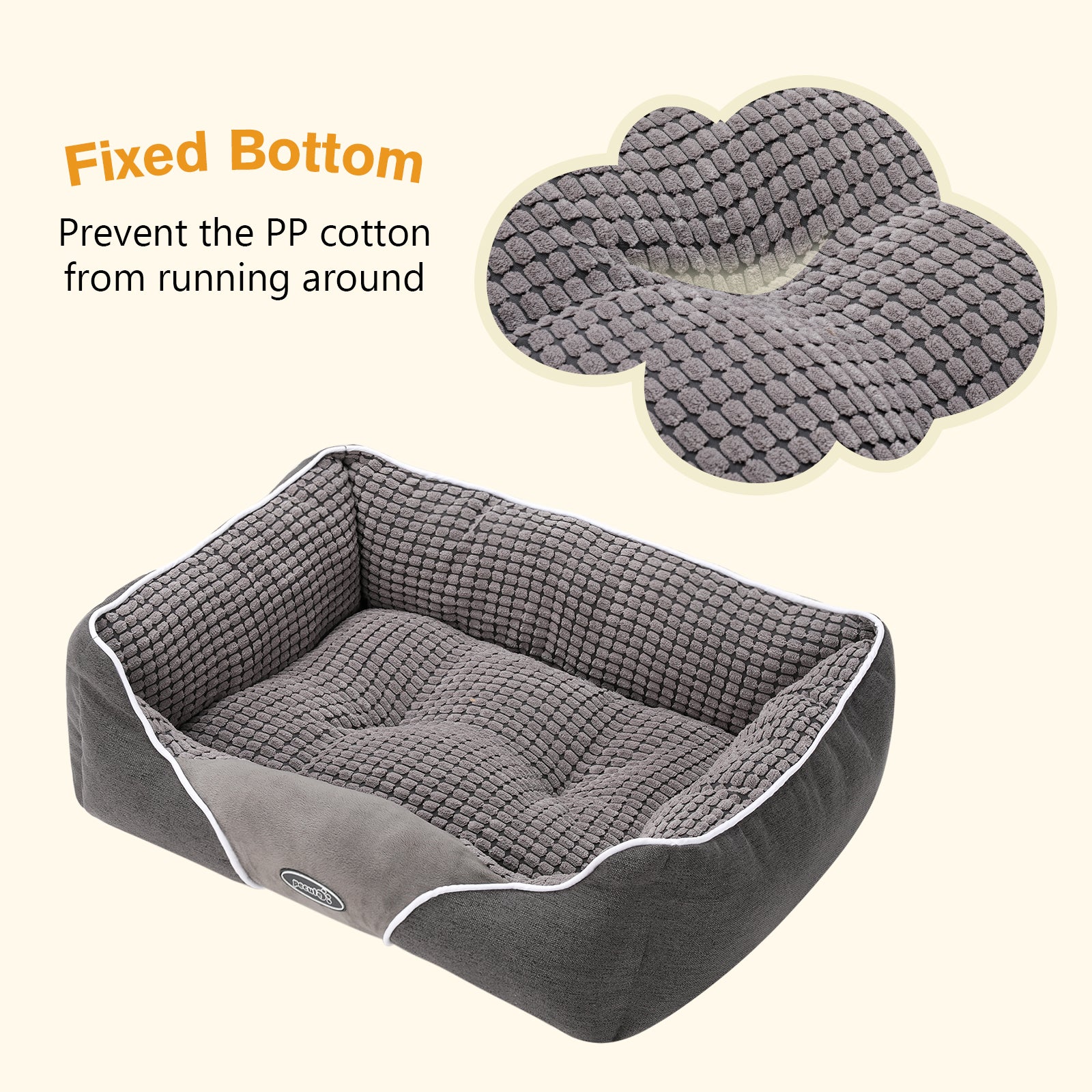 Pecute S-L Plush Pet Bed for Cats Small Dogs