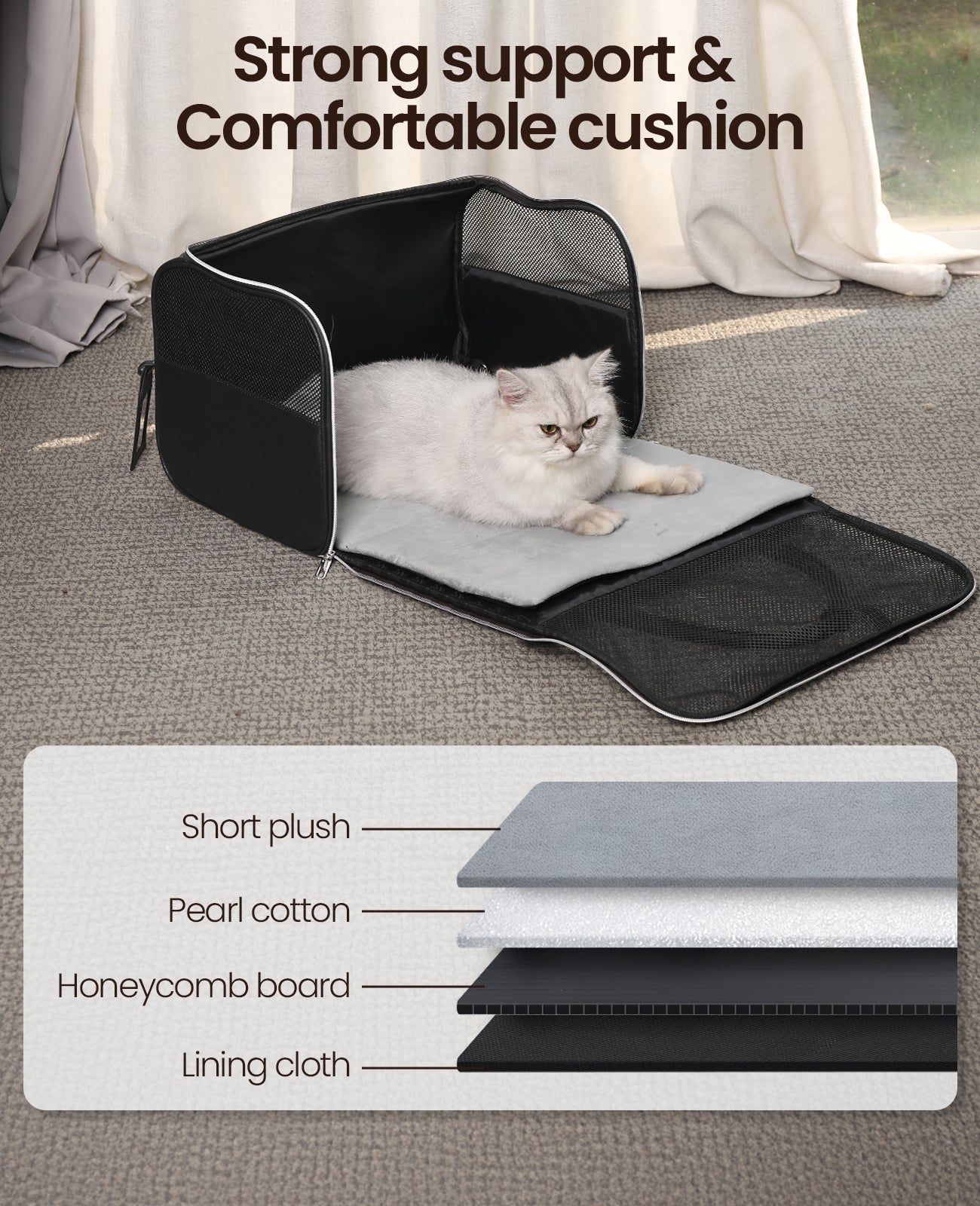 Pecute Fashion PU Material Cat Carrier Upgrade Dog Carrier Handbag