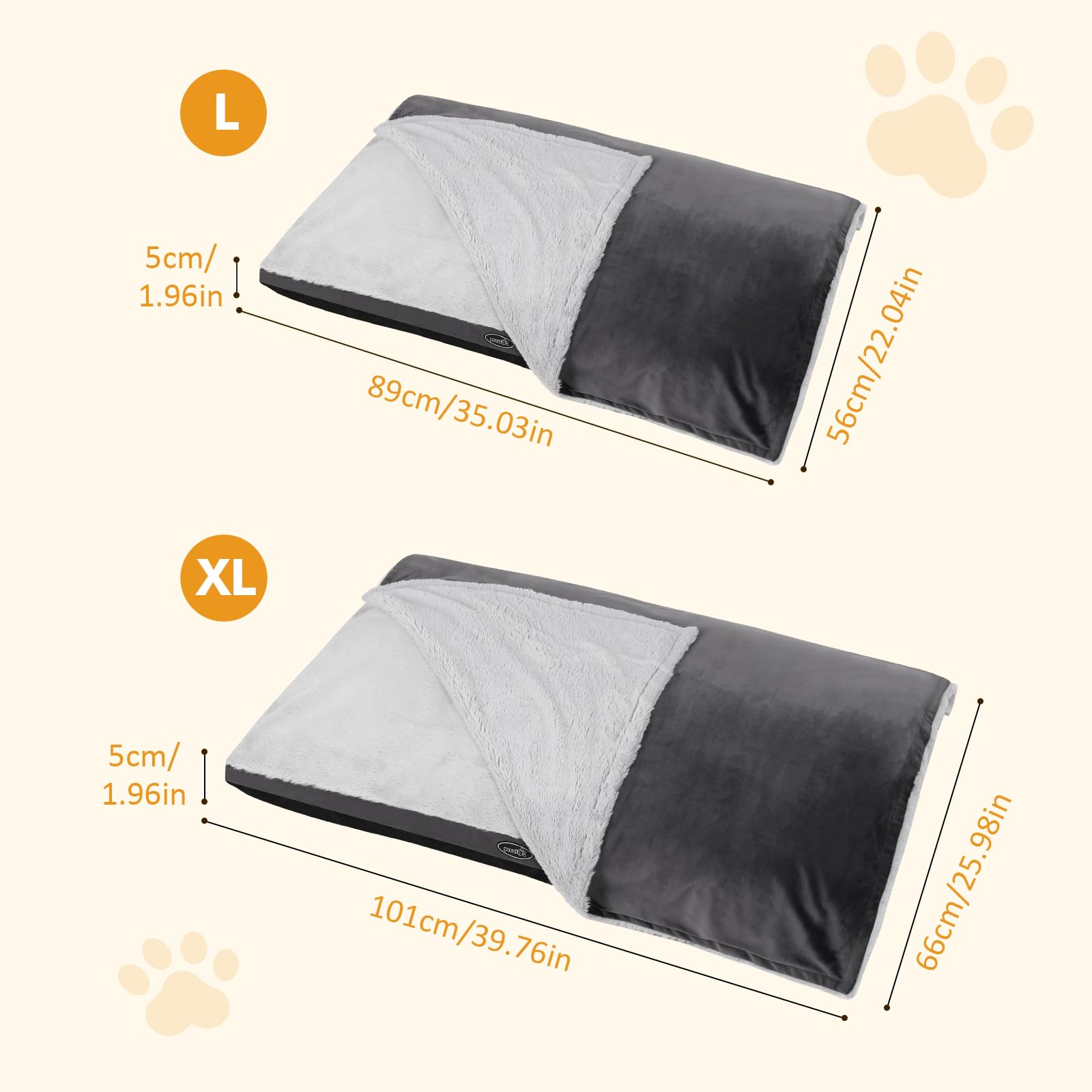 Pecute Dog Bed with Blanket (XL)