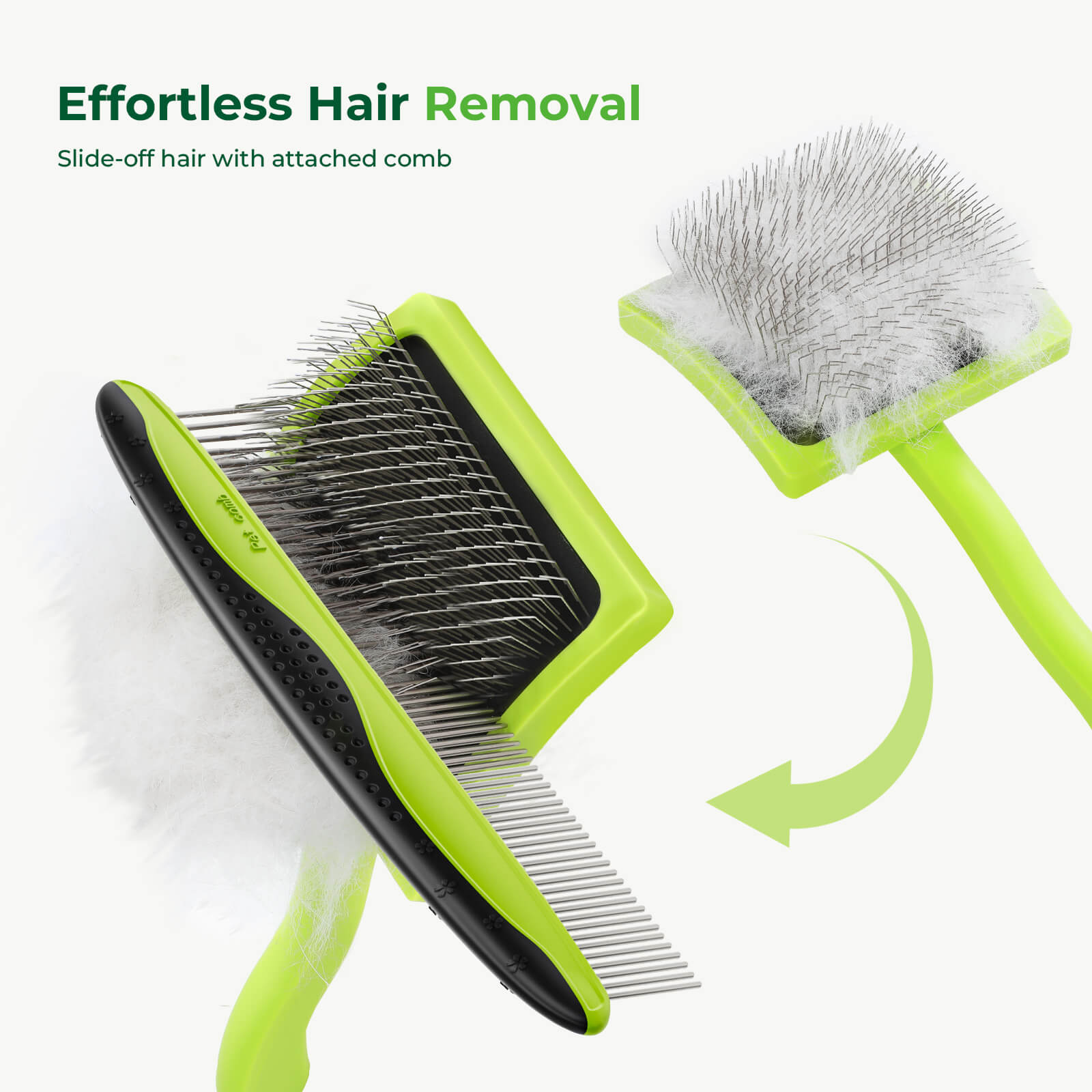 Pecute Professional Slicker Brush for Dogs & Pet Comb Grooming Dog Brush