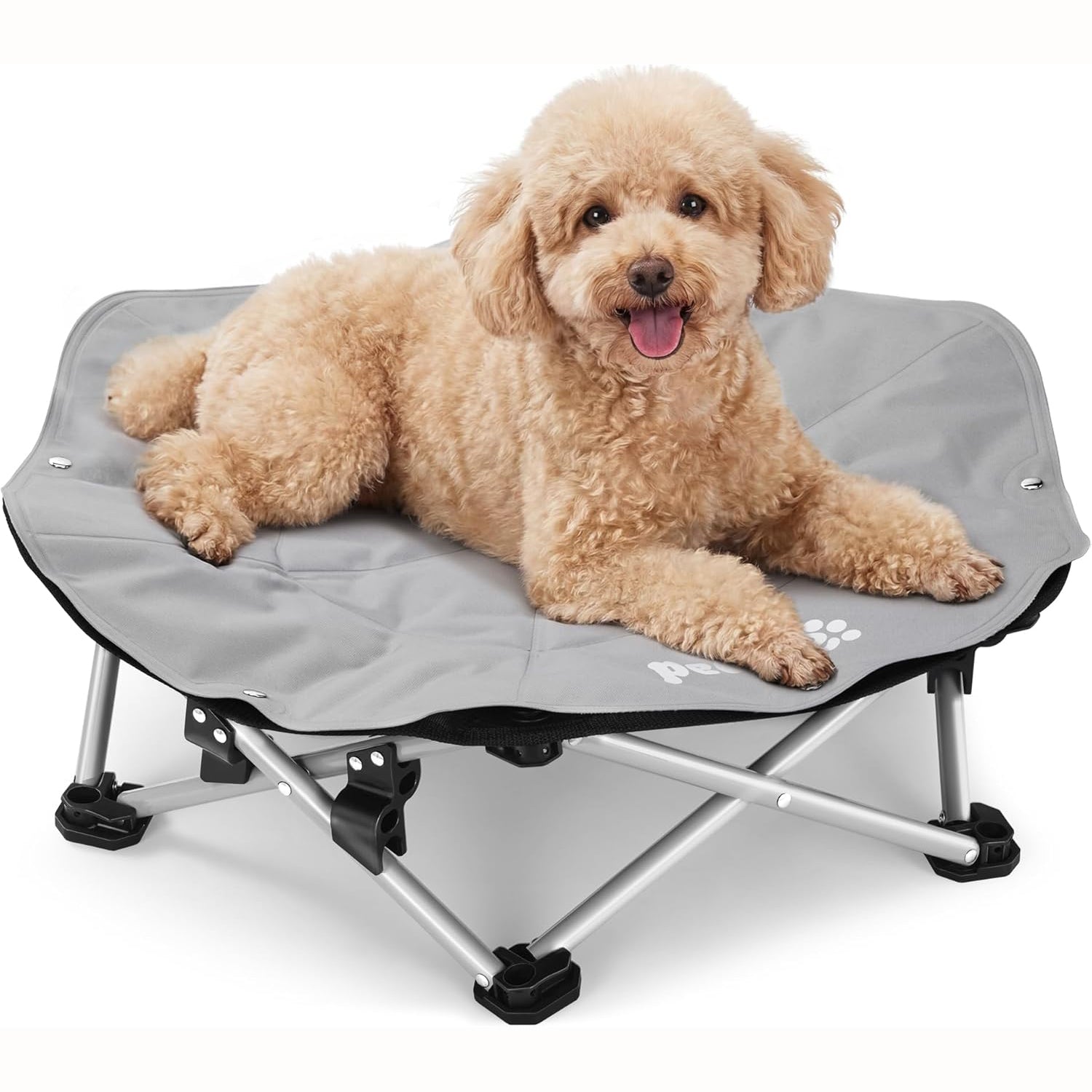 Pecute ELevated Pet Bed with Cooling Mat Cat Cooling Bed Built with 360° Breathable Mesh