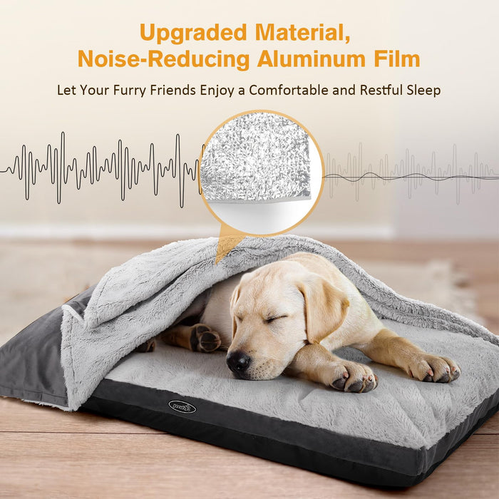 Pecute Dog Bed with Blanket (L)