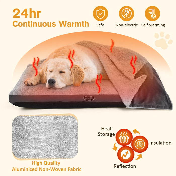Pecute Dog Bed with Blanket (M)