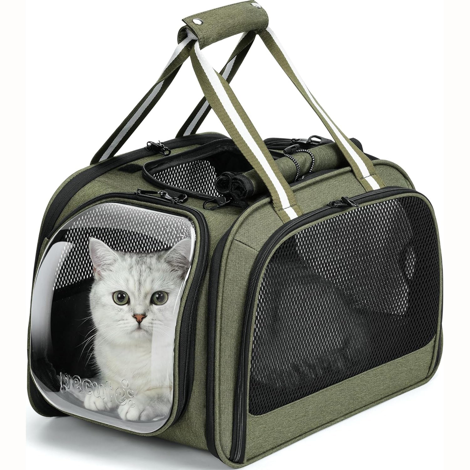 Pecute Cat Carrier Bubble Window Breathable Stable Pet Carrier Handbag