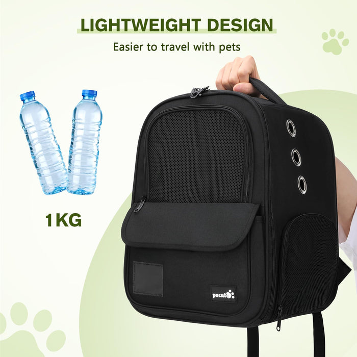 Pecute Cat Carrier Backpack Breathable With Multi-entrance