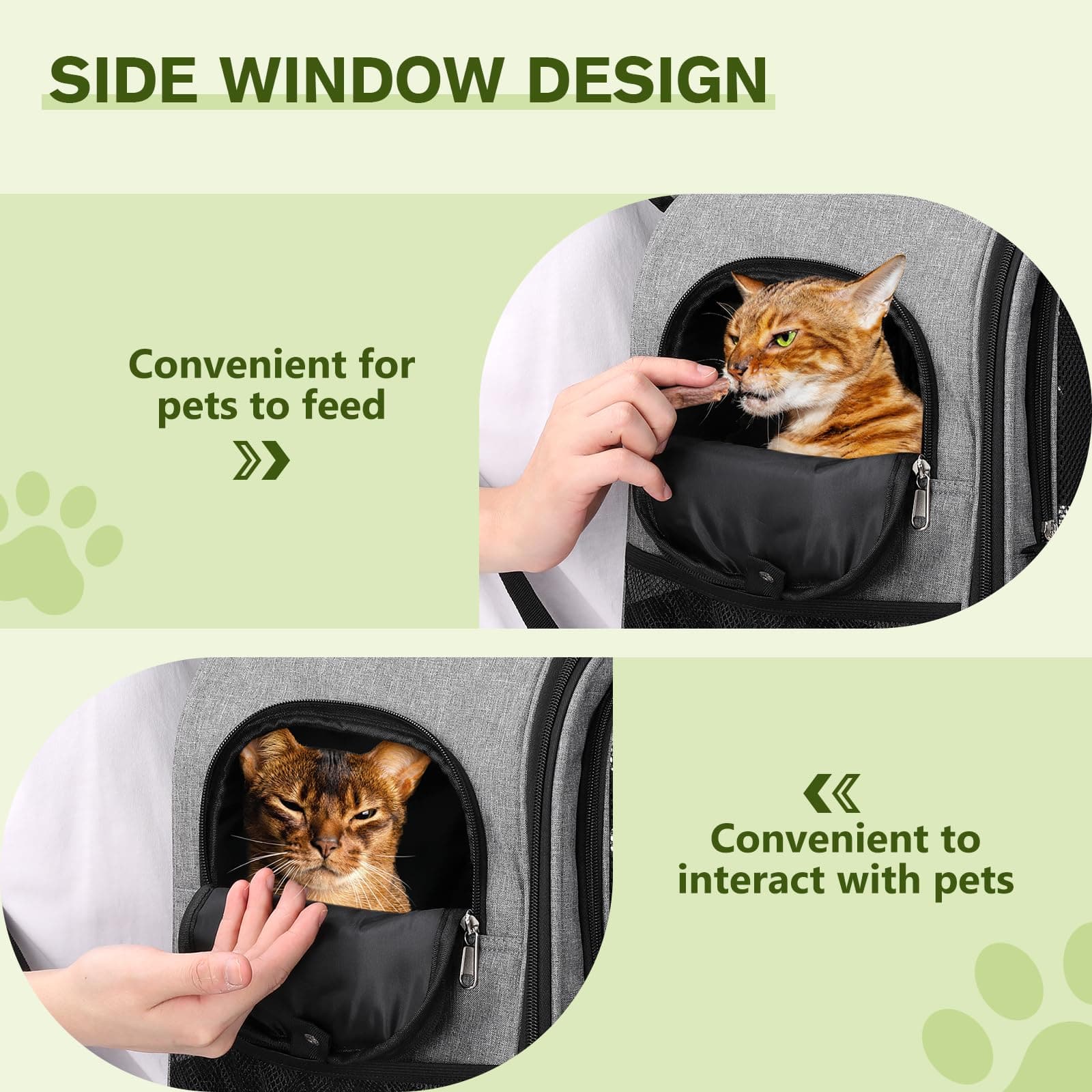 Pecute Small Pet Carrier Backpack for Cats and Puppies.